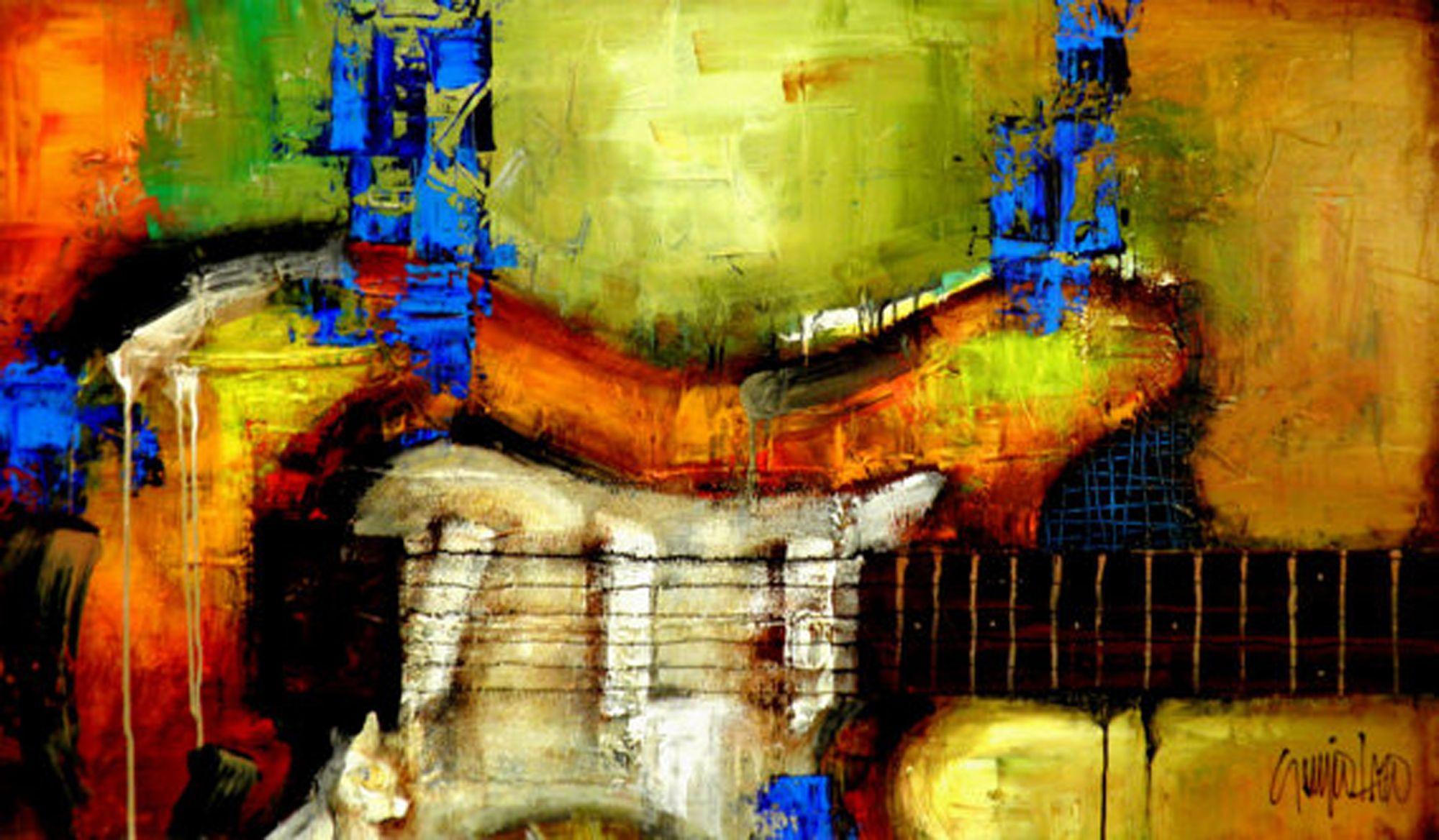 Sergio Lazo Abstract Painting - Without Words, Painting, Acrylic on Canvas