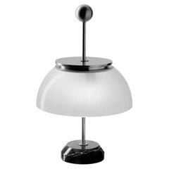 Sergio Mazza 'Alfa' Marble and Crystal Glass Table Lamp for Artemide