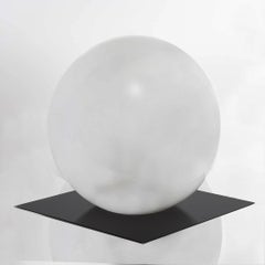 Sergio Mazza and Giuliana Gramigna Big Opal Glass Globe Table Lamp, Italy, 1971