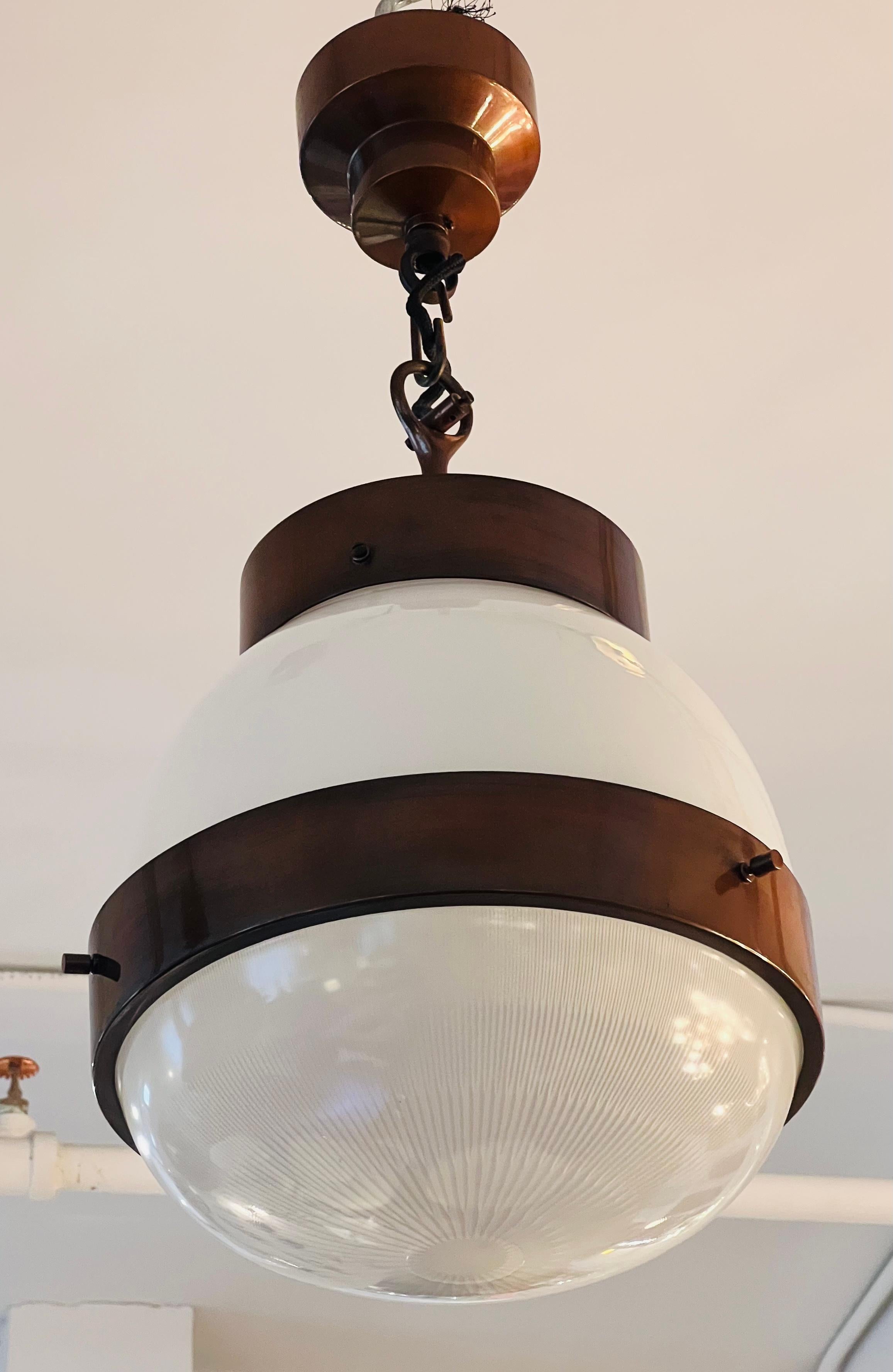 Sergio Mazza Artemide Italian 1960s Gamma Pendant Lamp Midcentury For Sale 5