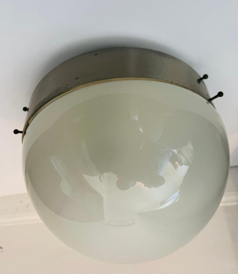 Sergio Mazza Artemis Clio Flush Ceiling Light 1960 Italian Mid-Century For Sale 4