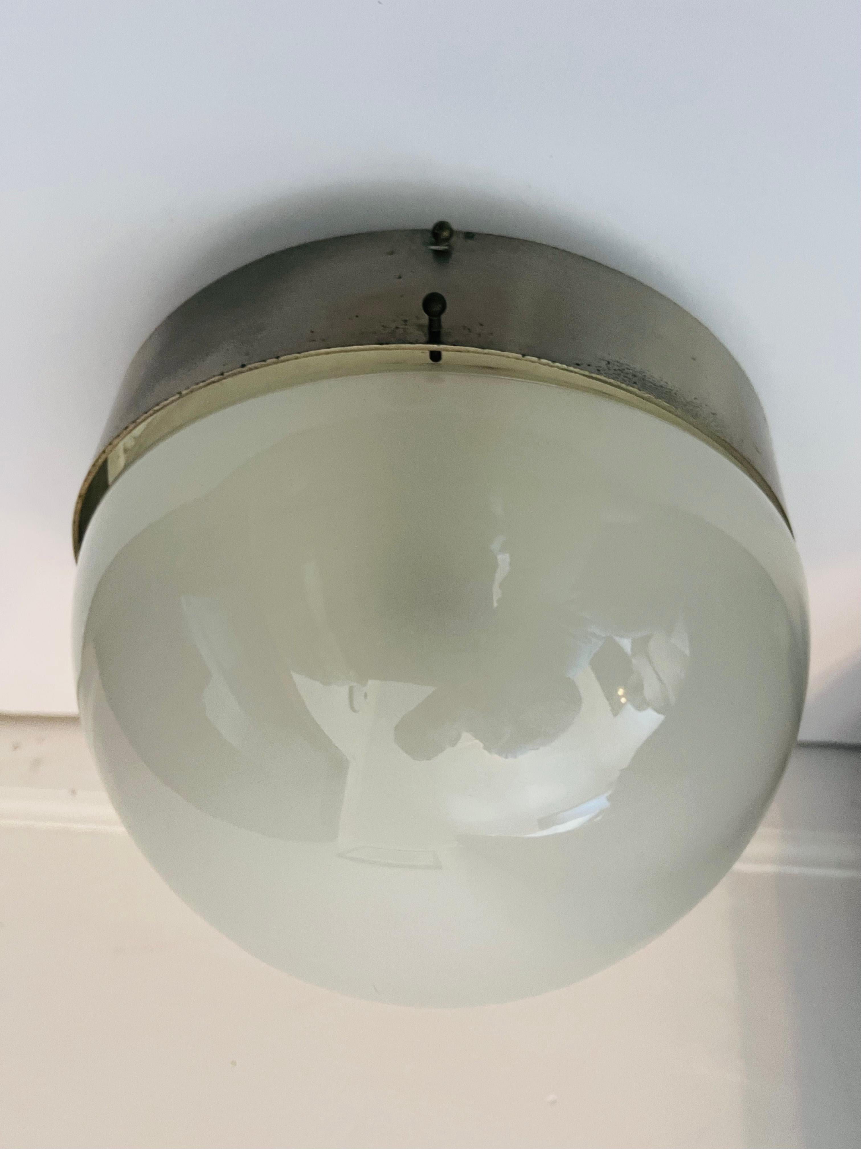 Sergio Mazza Artemis Clio Flush Ceiling Light 1960 Italian Mid-Century For Sale 7