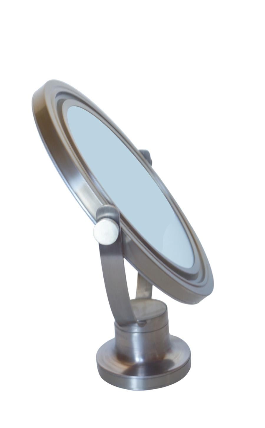 Fin du 20e siècle Miroir de table italien de l'ère spatiale Sergio Mazza par Artemide, 1970 en vente