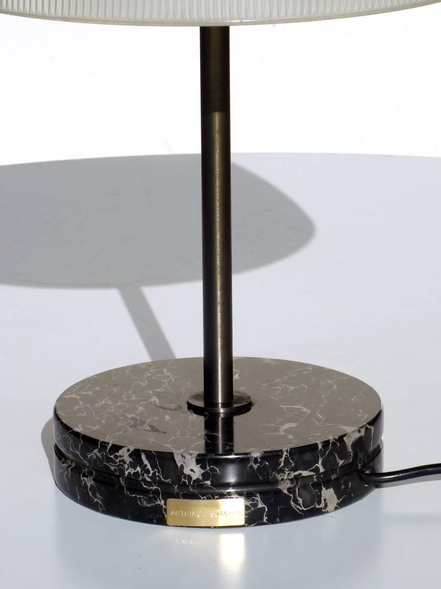 Sergio Mazza by Artemide Marble Glass Italian Design Table Lamp, 1960s In Excellent Condition In Brescia, IT