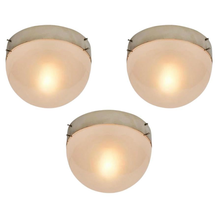 Sergio Mazza Clio Flush Mount, Set of 5 For Sale