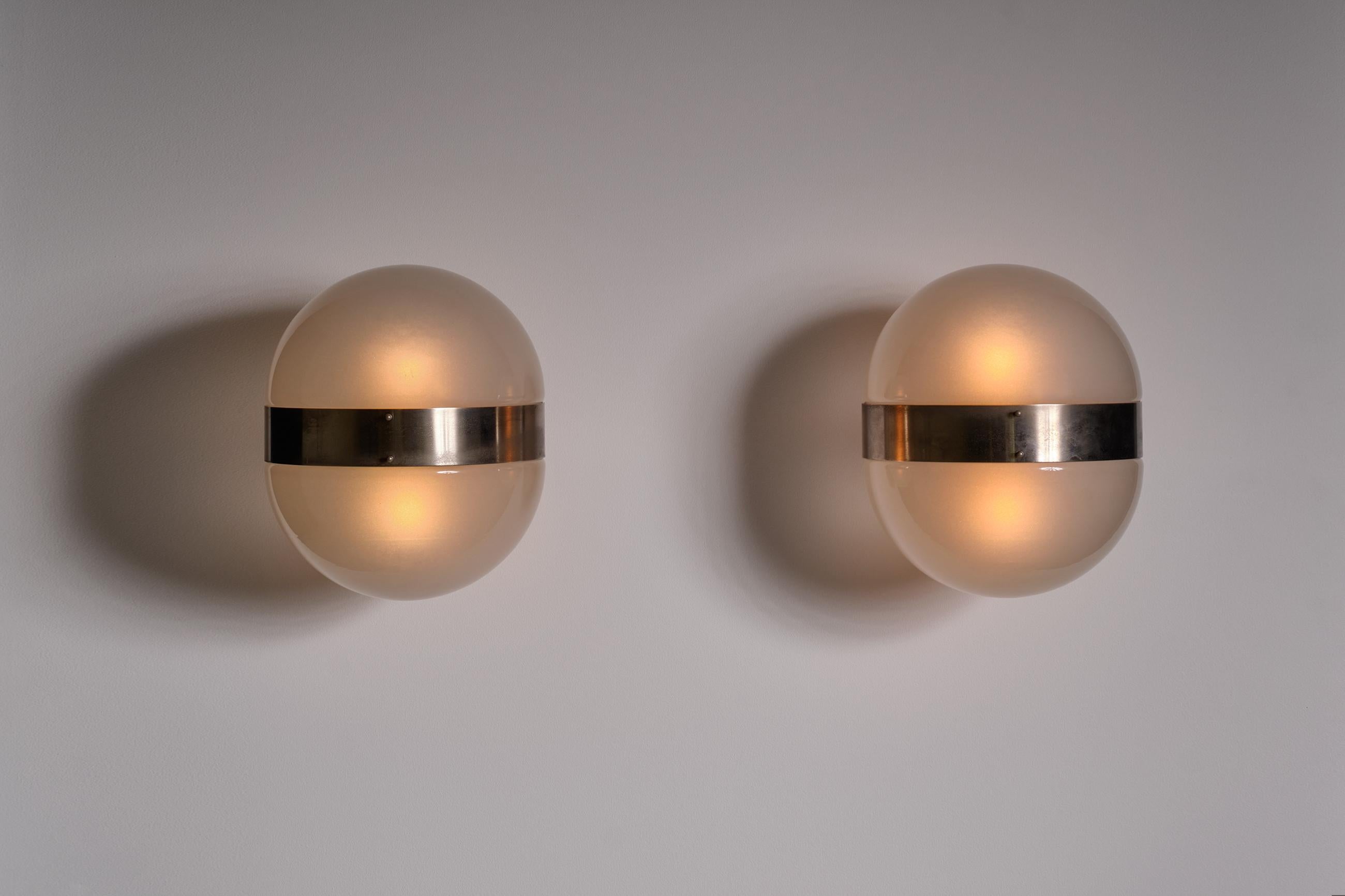 20th Century Sergio Mazza Clio Wall Lamps Fro Artemide, Italy 1960s, Set of Two