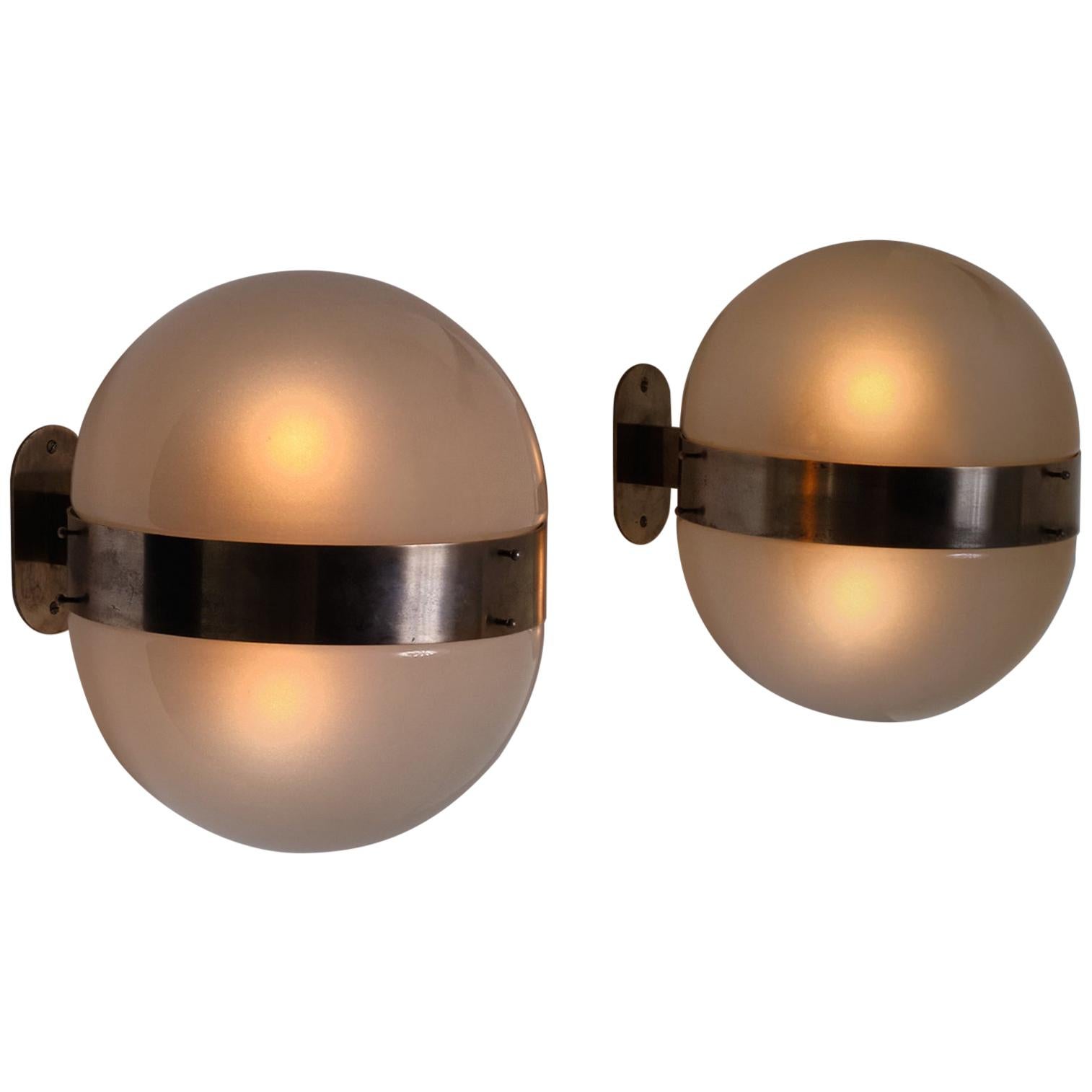 Sergio Mazza Clio Wall Lamps Fro Artemide, Italy 1960s, Set of Two