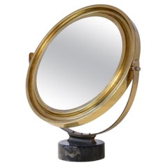 Specchio da tavolo in ottone Eleg di Sergio Mazza