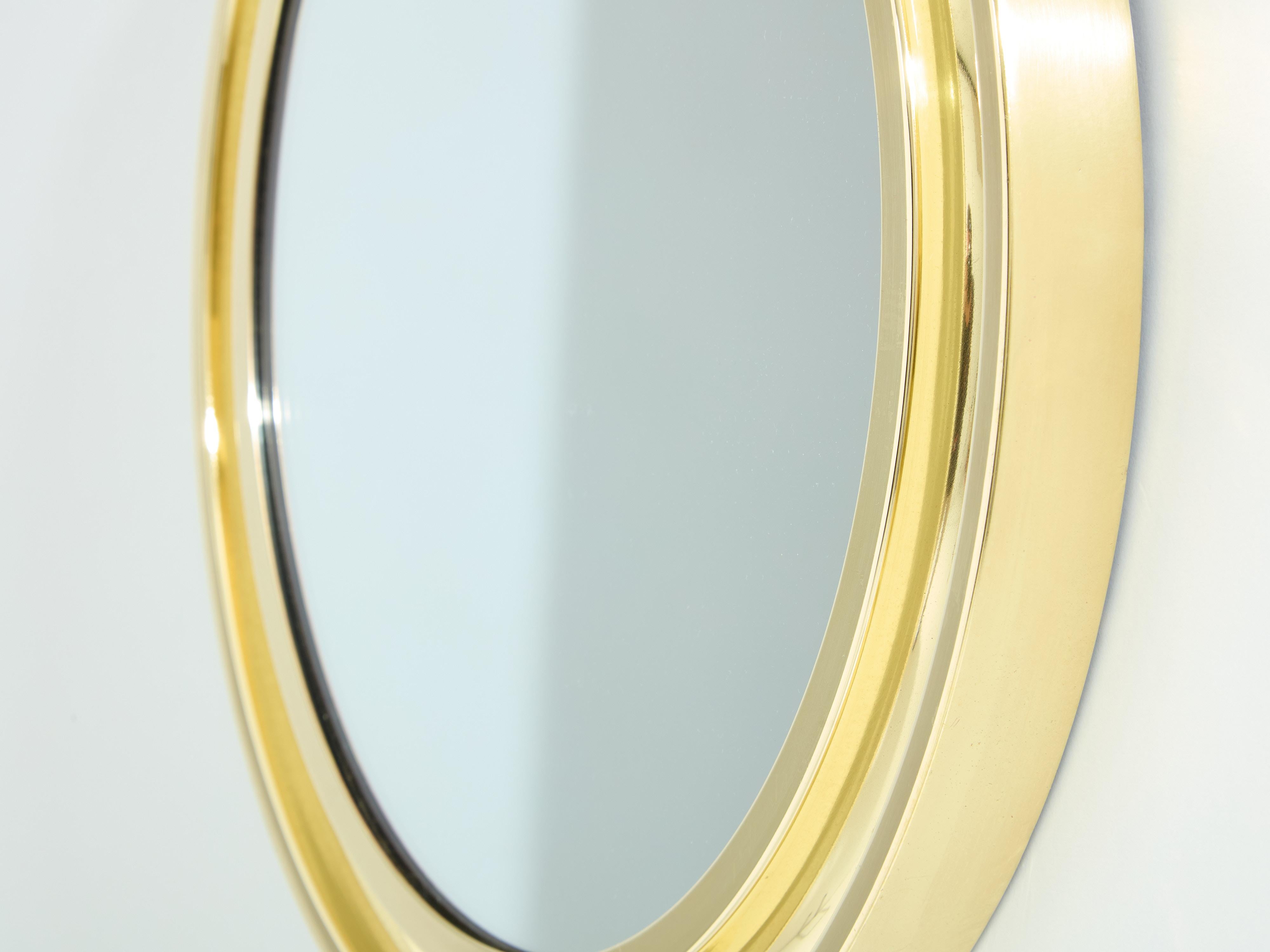 Sergio Mazza per Artemide specchio in ottone 1960s In condizioni buone in vendita a Paris, IDF