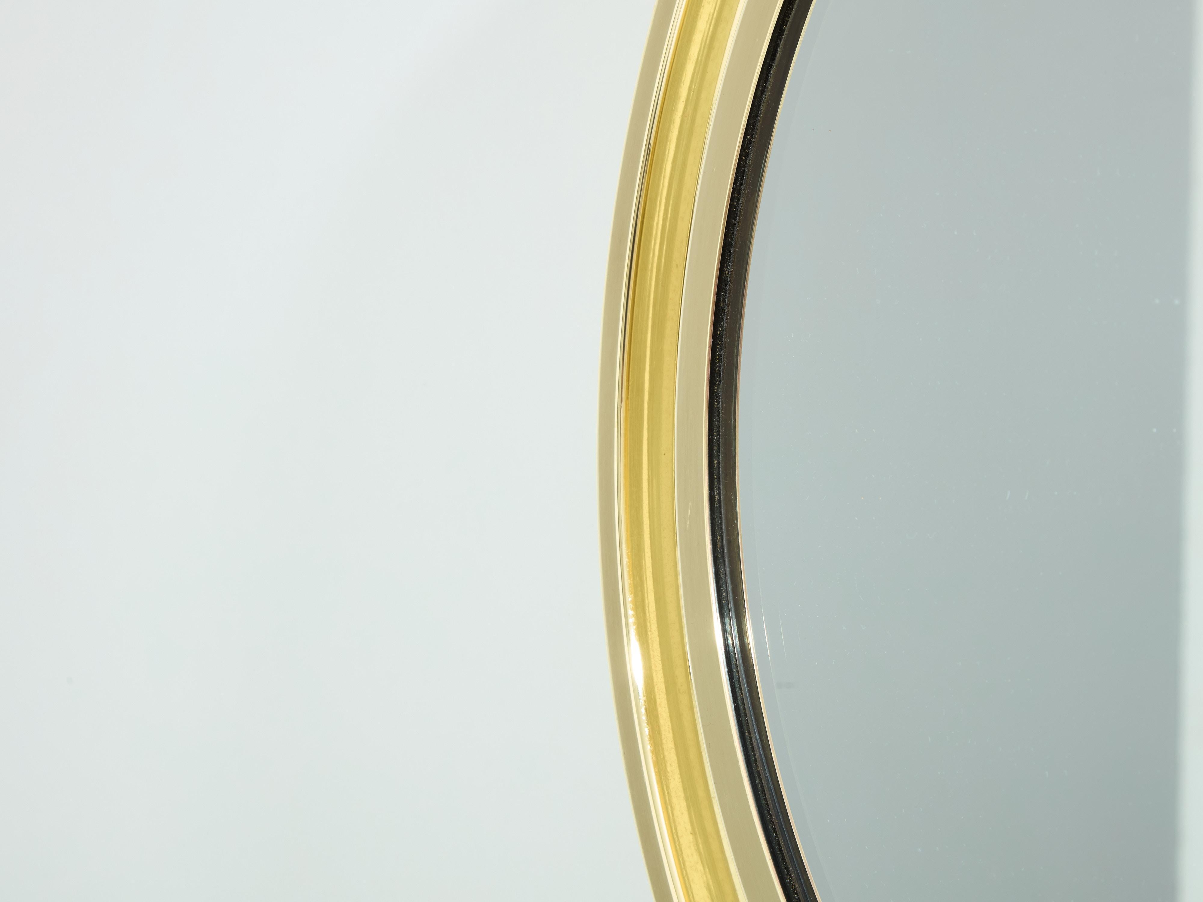 Sergio Mazza per Artemide specchio in ottone 1960s in vendita 1