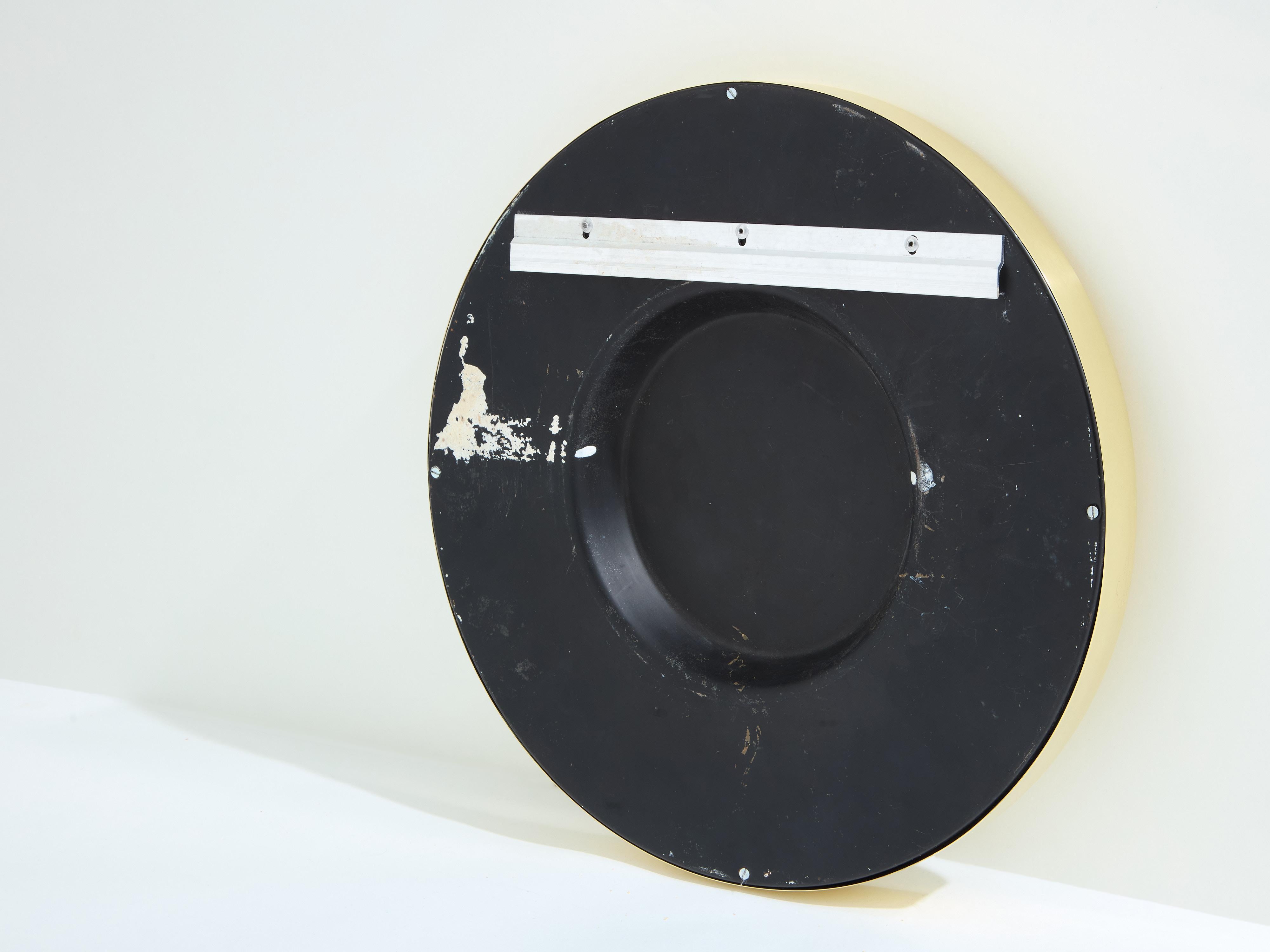 Sergio Mazza per Artemide specchio in ottone 1960s in vendita 2