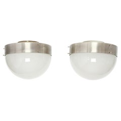 Sergio Mazza for Artemide "Clio" Wall or Ceiling Lights, circa 1960s a Pair