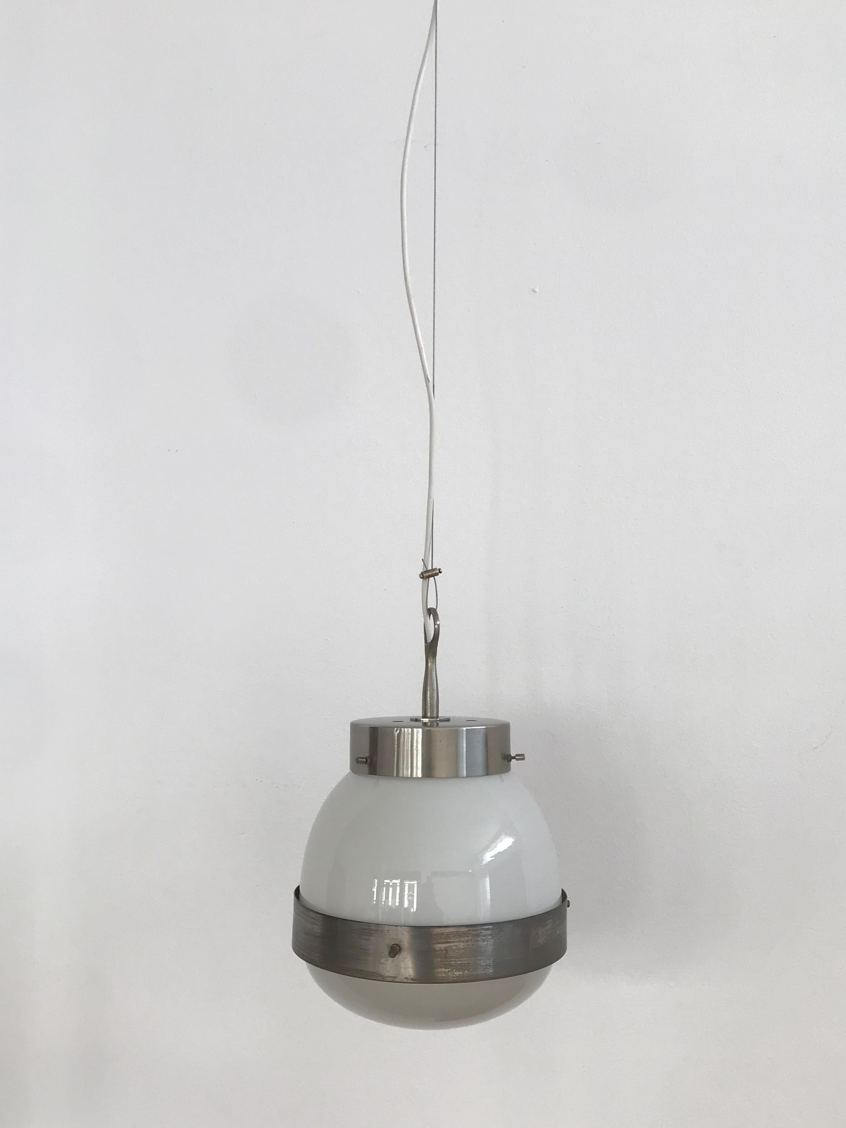 Lampe italienne à suspension, vintage di modernariato, modello 