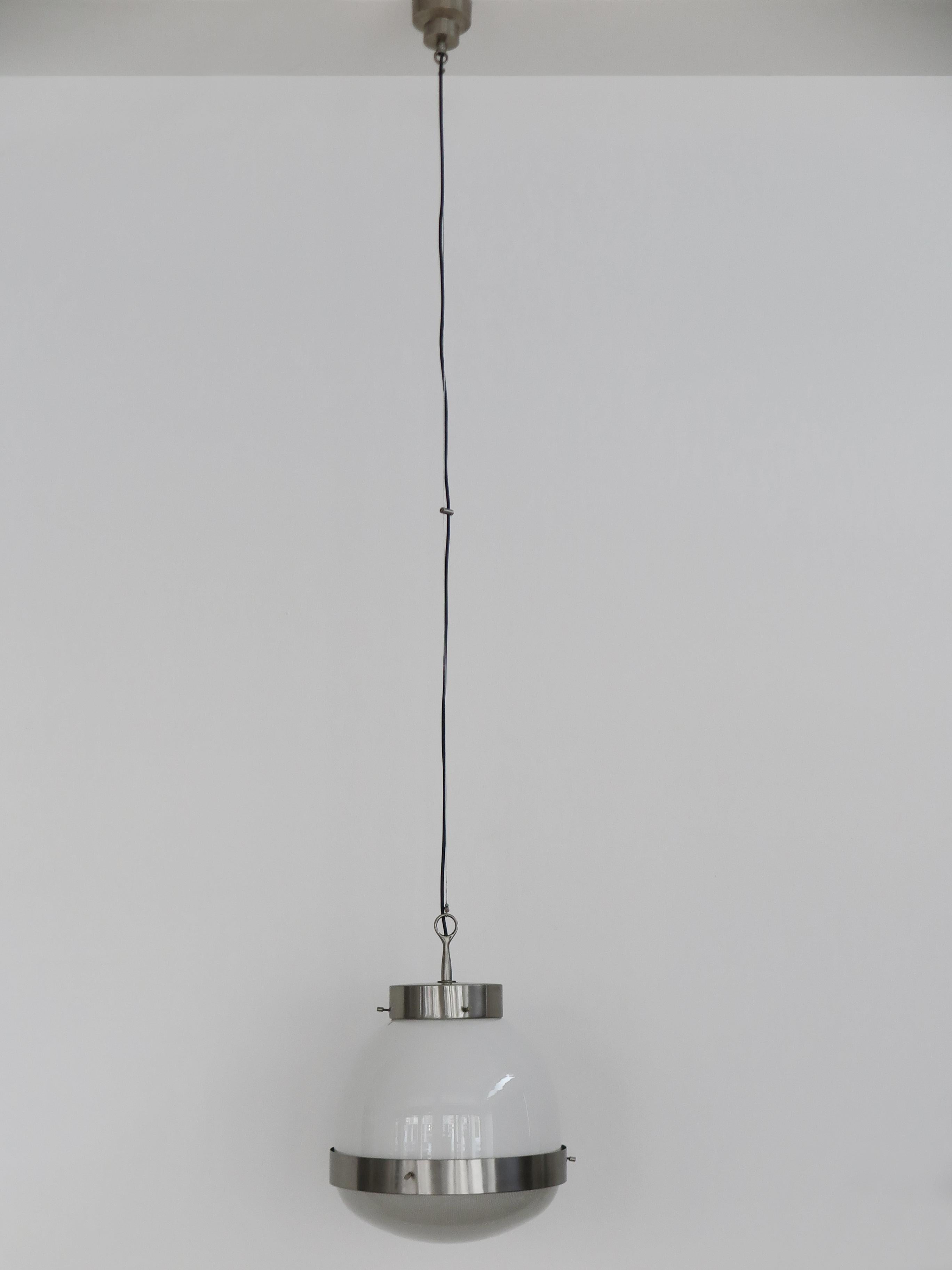 Mid-Century Modern Sergio Mazza pour Artemide Lampe suspendue 