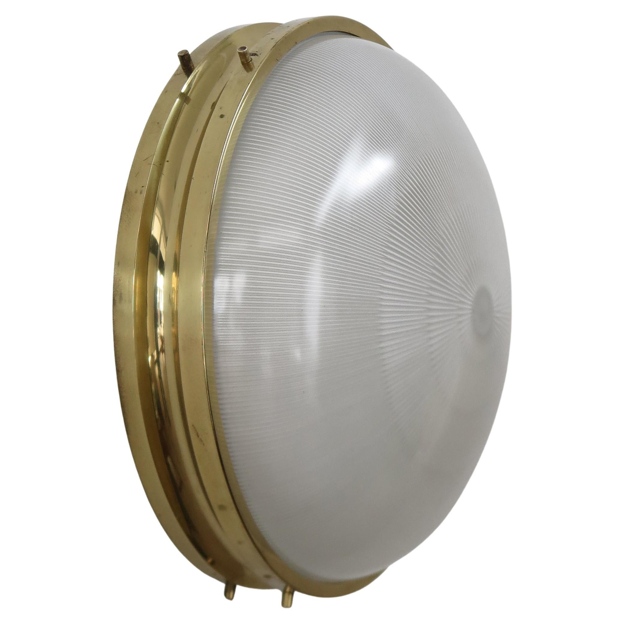 Wandleuchte „Sigma“ aus Messingglas, Sergio Mazza für Artemide, Mid-Century, 1960er Jahre