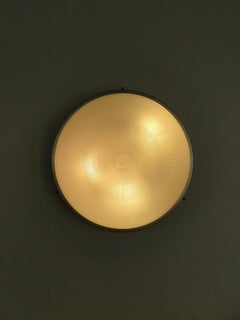 Sergio Mazza pour Artemide Applique en métal et verre "Sigma" du milieu du siècle 1960