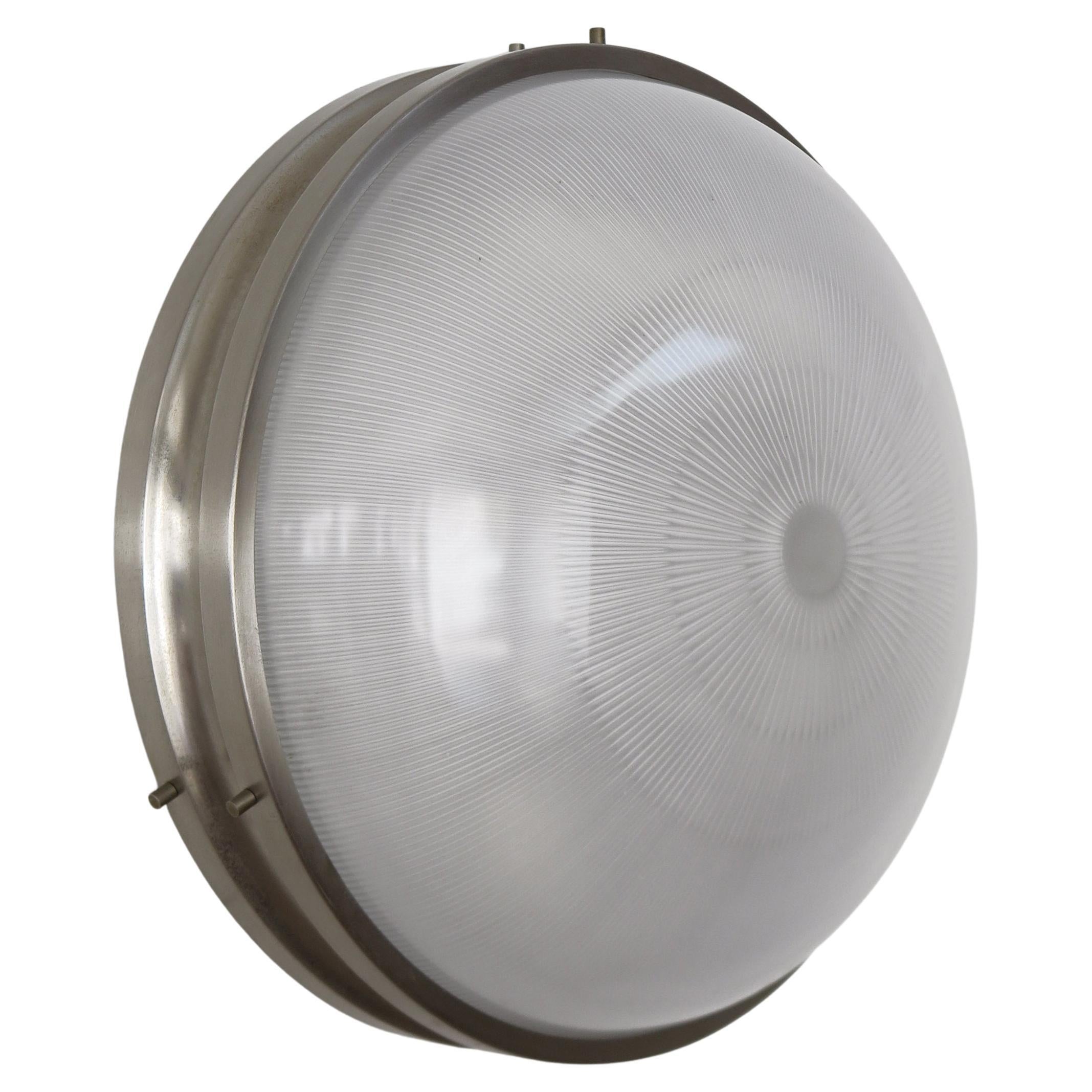 Sergio Mazza for Artemide Midcentury "Sigma" Metal Glass Sconce Wall Light 1960s im Angebot