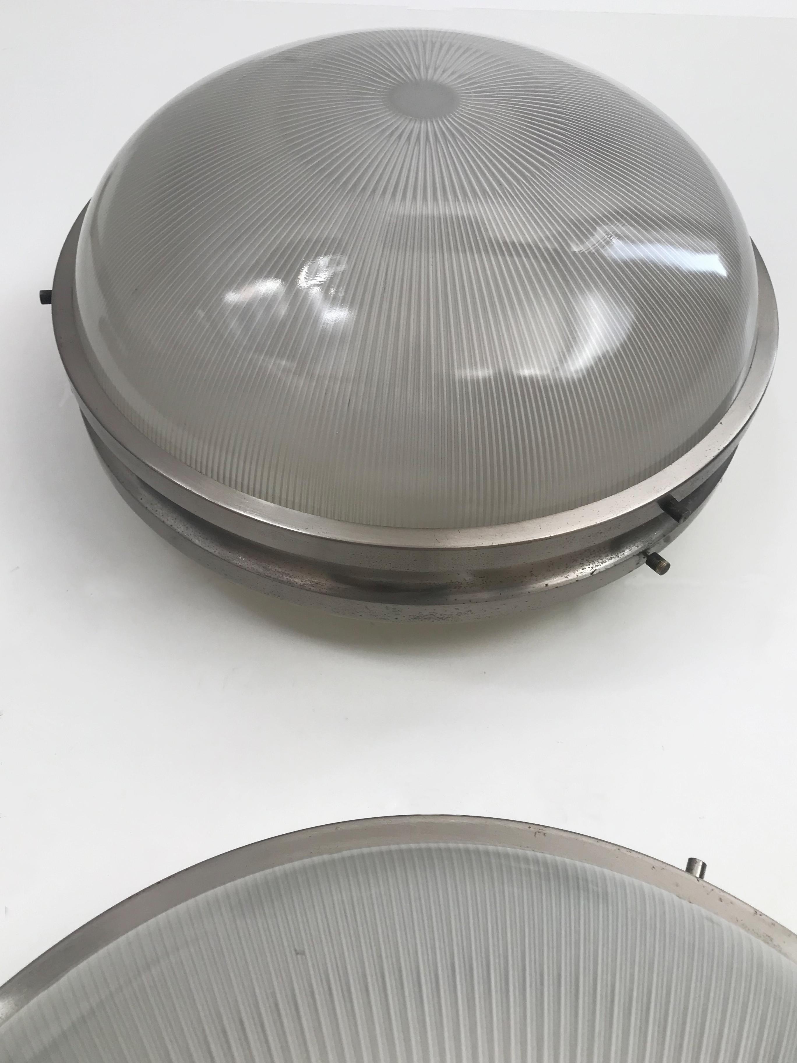 Sergio Mazza per Artemide Lampade da parete in metallo e vetro del Medioevo Sigma Model 1960s 4