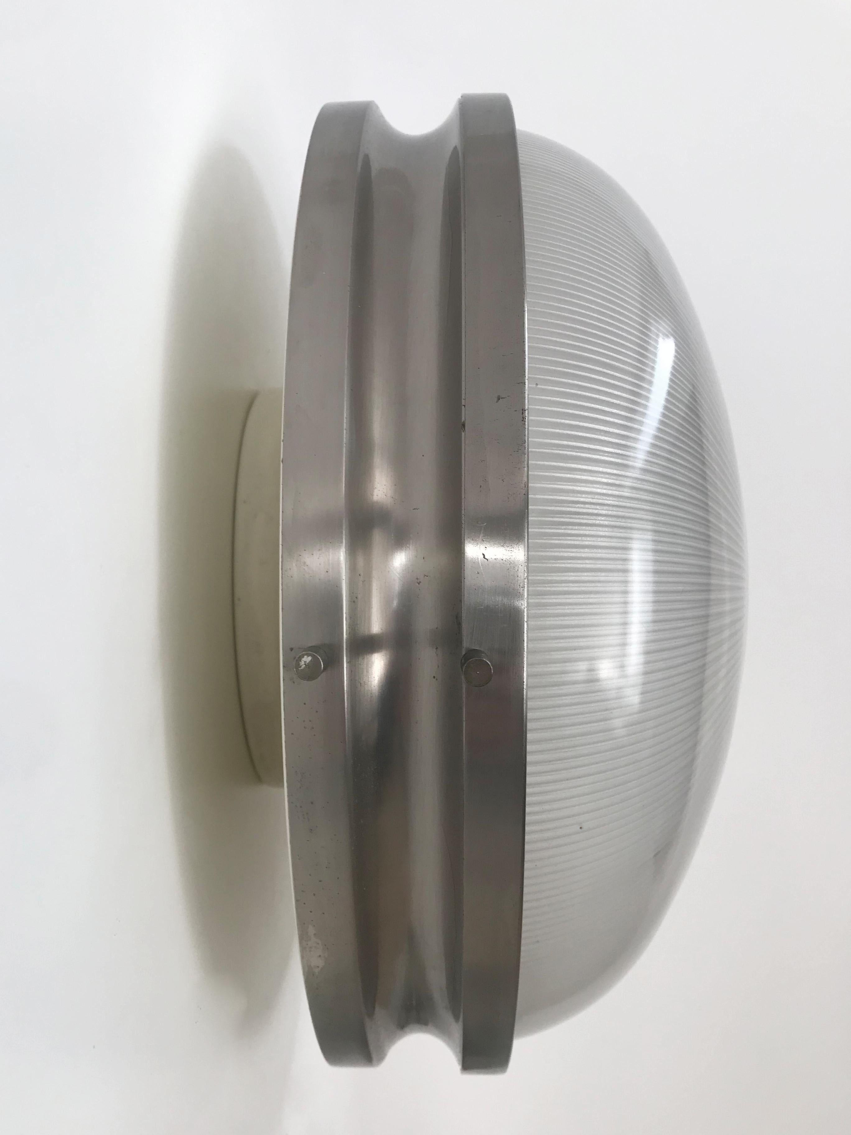 Sergio Mazza per Artemide Lampade da parete in metallo e vetro del Medioevo Sigma Model 1960s 5
