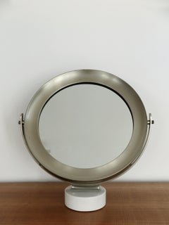 Sergio Mazza pour Artemide, milieu du siècle dernier  Miroir de table Narciso, Italie, années 1960
