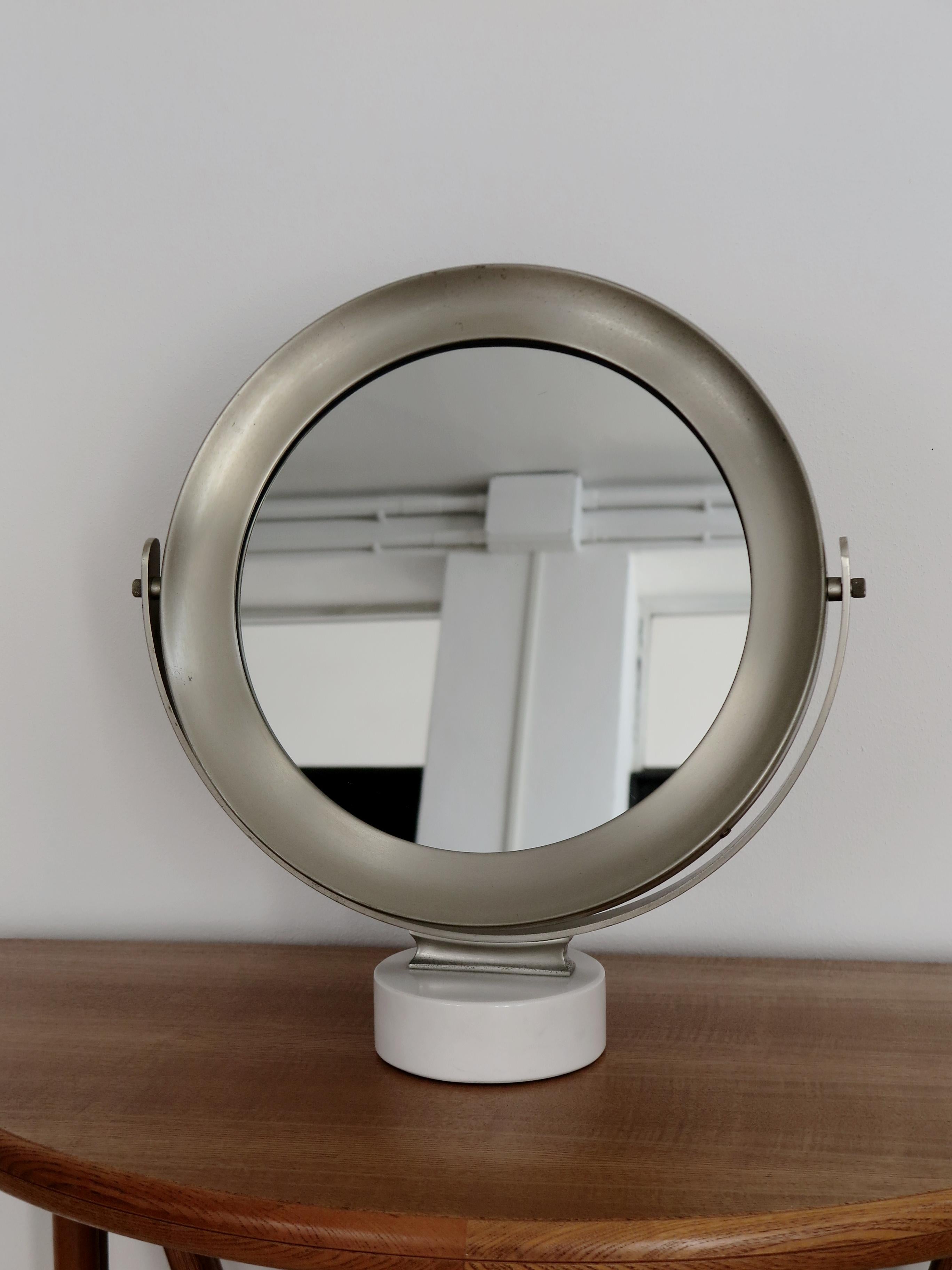 Mid-Century Modern Sergio Mazza for Artemide Midcentury  Table Mirror Model Narciso, Italy 1960s For Sale