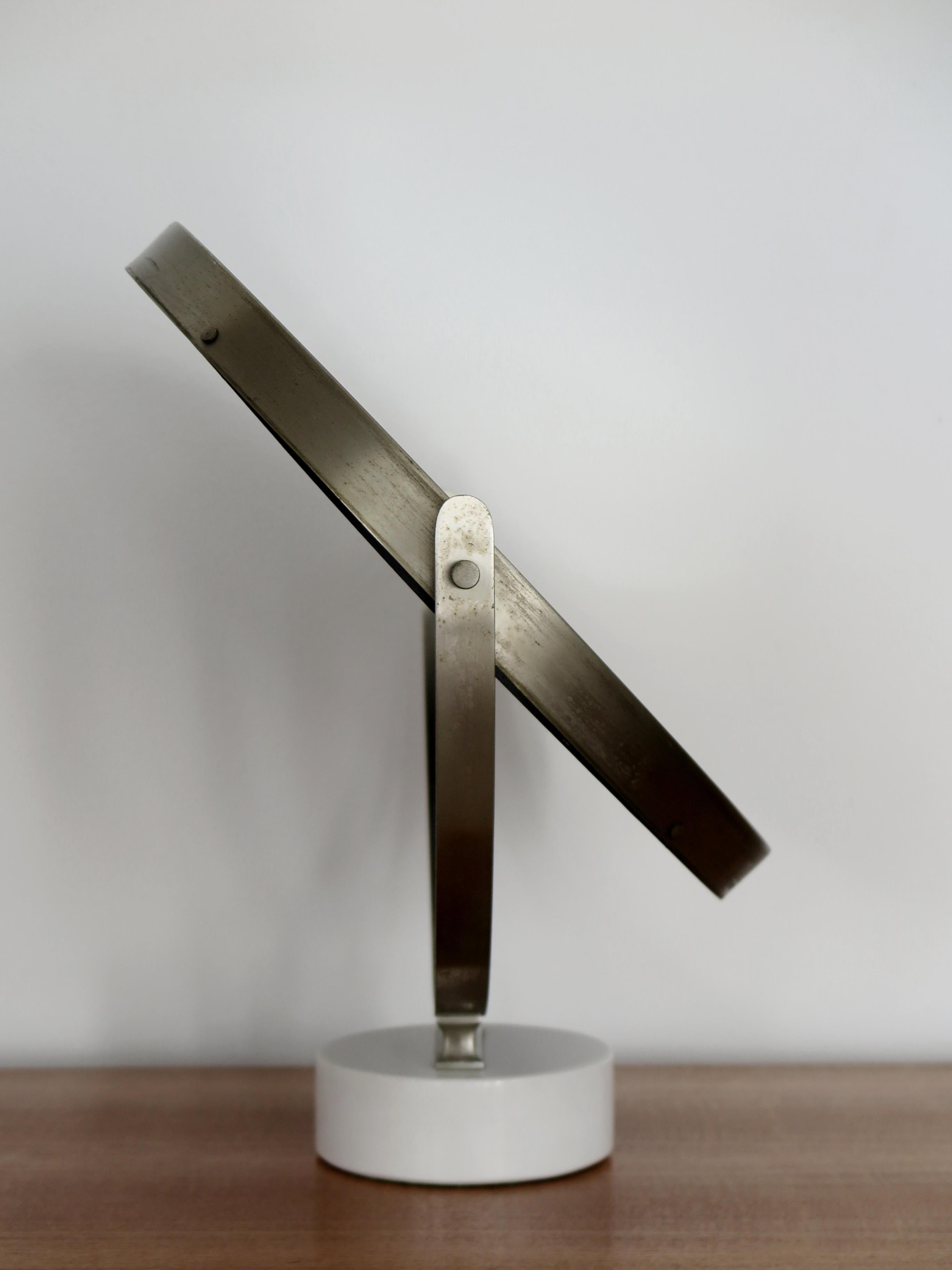 italien Sergio Mazza pour Artemide, milieu du siècle dernier  Miroir de table Narciso, Italie, années 1960 en vente