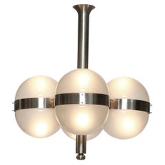 Vintage Sergio Mazza for Artemide "Tetraclio" Chandelier