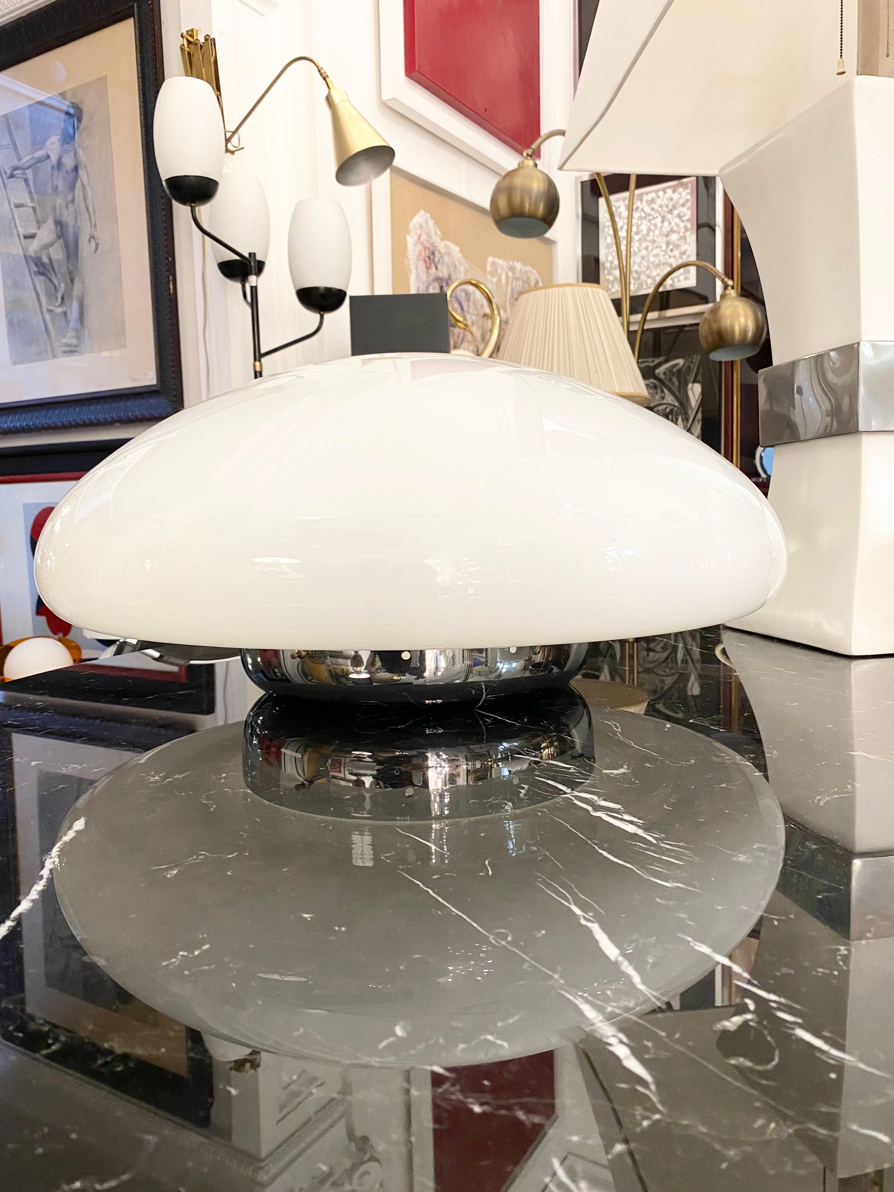 Sergio Mazza for Quattrifolio Magnolia Table or Floor Lamp, Italy, 1970s In Good Condition In Naples, IT