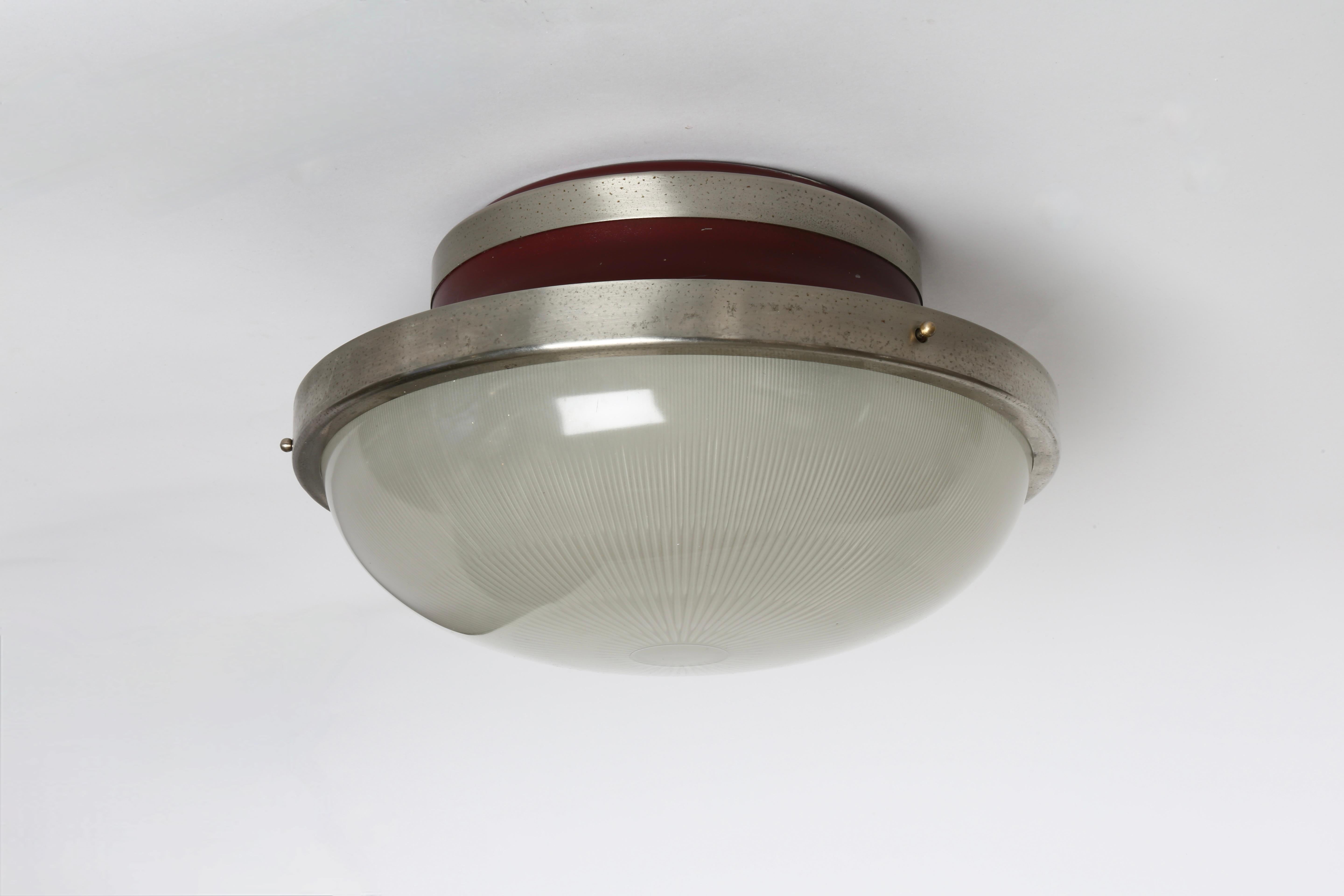 Italian Sergio Mazza fro Artemide flush mount ceiling light, Italy circa 1960s
