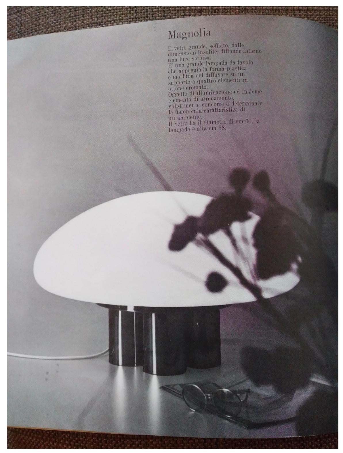 Sergio Mazza & G. Gramigna XL Magnolia Table Lamp For Sale 5