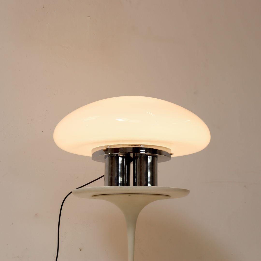 Late 20th Century Sergio Mazza & G. Gramigna XL Magnolia Table Lamp For Sale