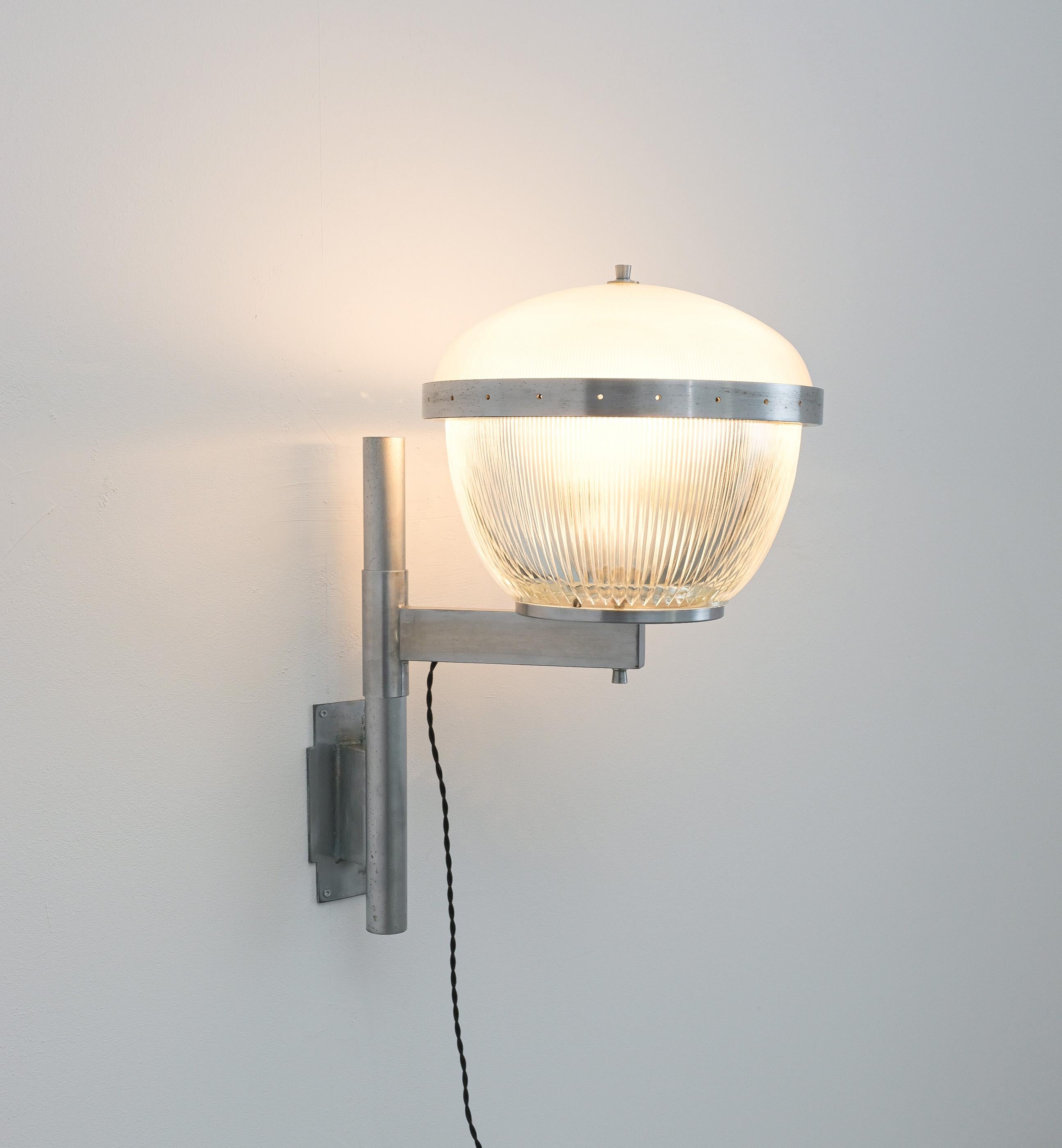 Brass Sergio Mazza Gamma Sconces Wall Lights Artemide 6 Pieces, Midcentury For Sale