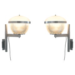 Sergio Mazza Gamma Sconces Wall Lights Artemide 6 Pieces, Midcentury