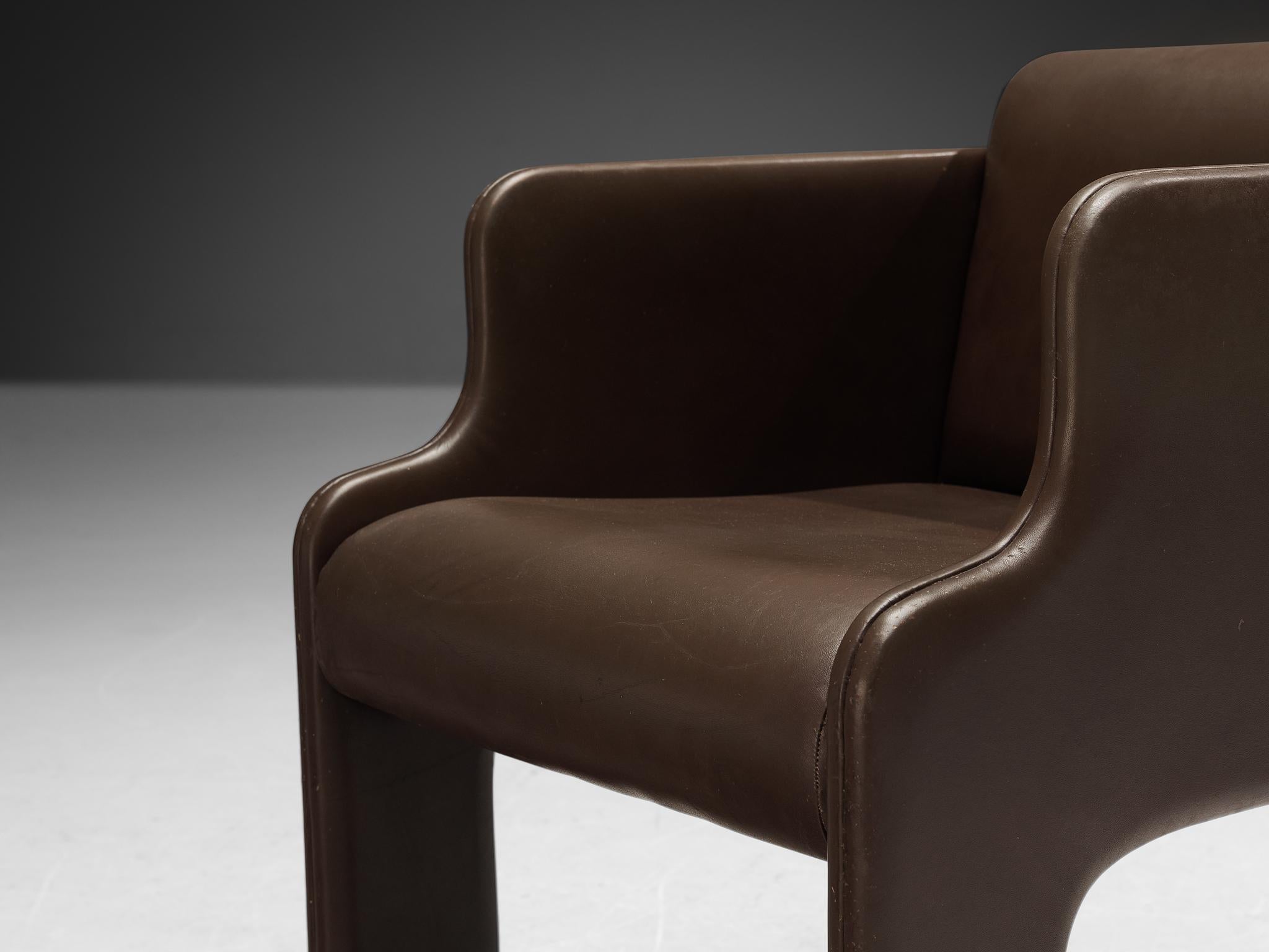 Late 20th Century Sergio Mazza & Giuliana Gramigna Set of Six 'Viscontea' Dining Chairs For Sale