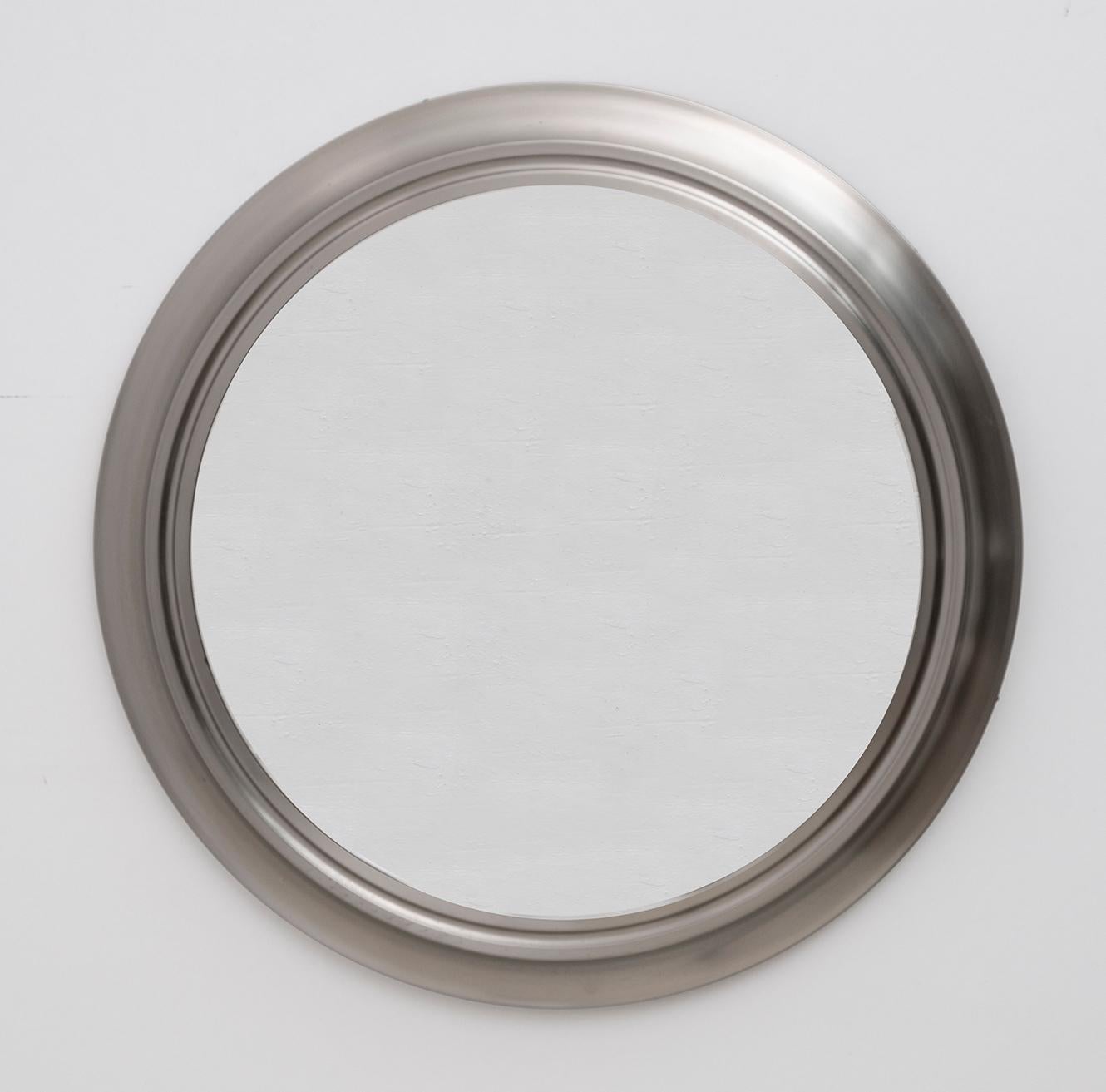 Sergio Mazza Mid-Century Modern Italian Round Mirror 