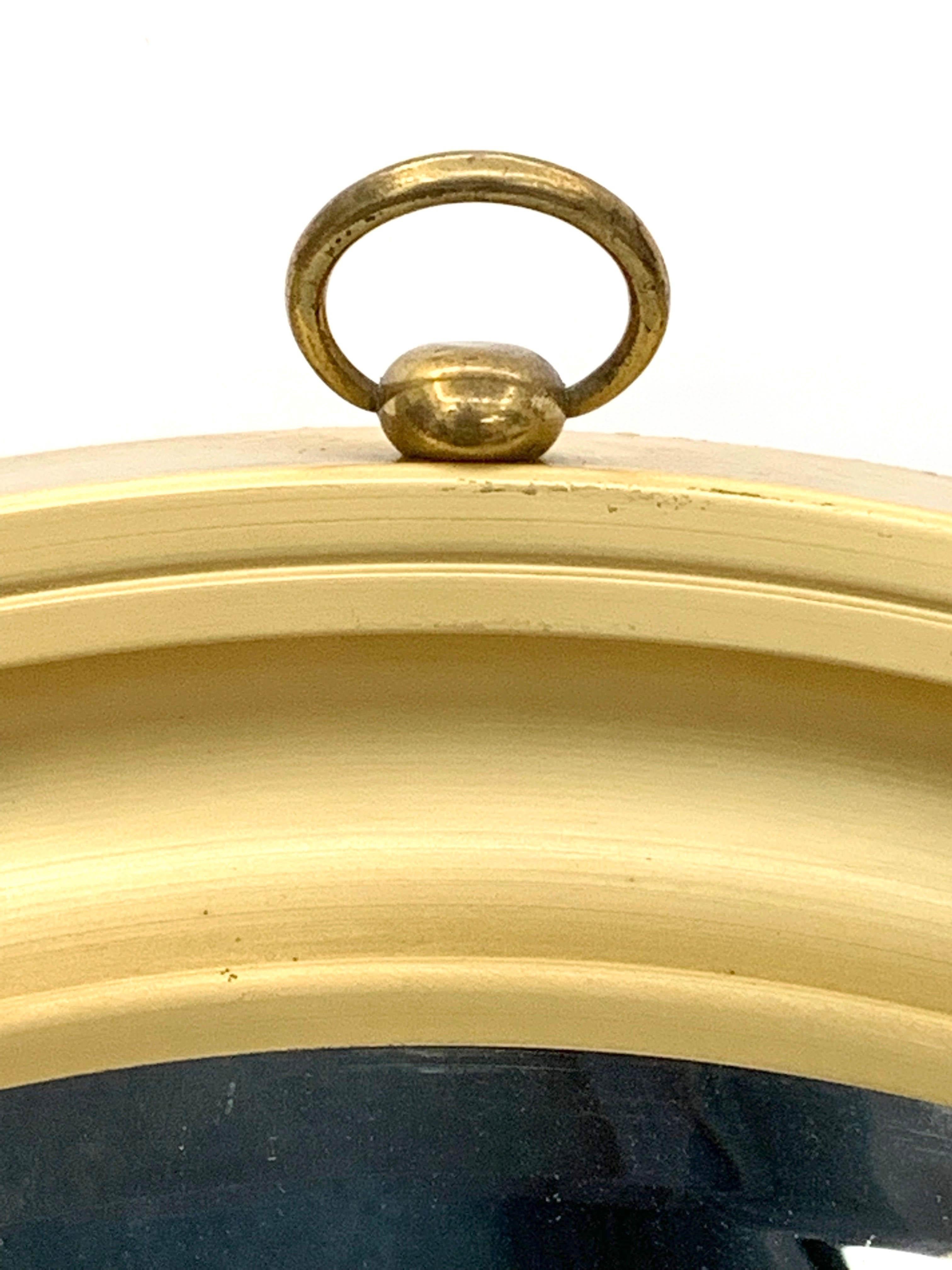 Sergio Mazza Midcentury Golden Aluminum Italian Round Mirror for Artemide, 1960s For Sale 5
