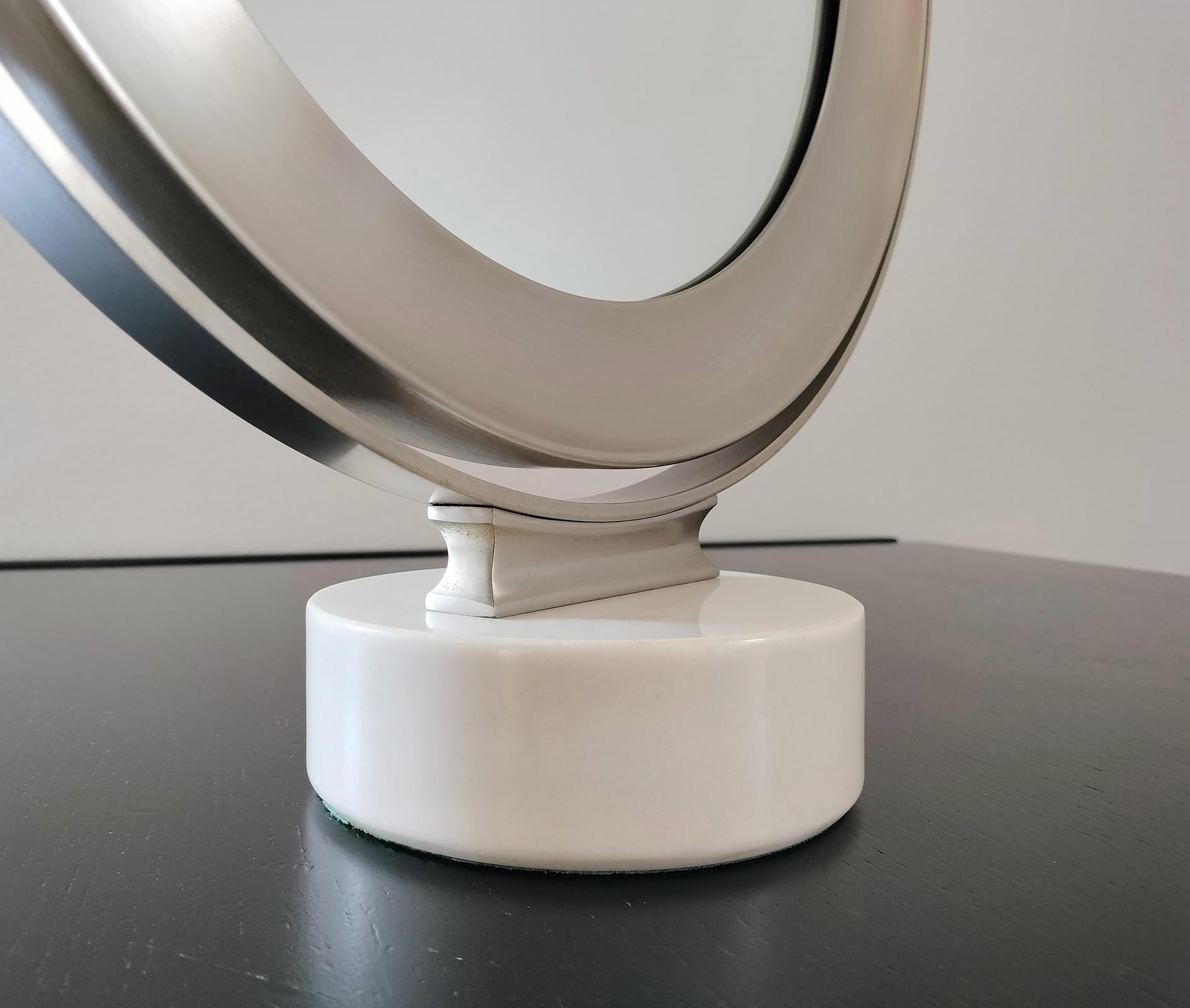Sergio Mazza Narciso Table Mirror by Artemide 1970s For Sale 3