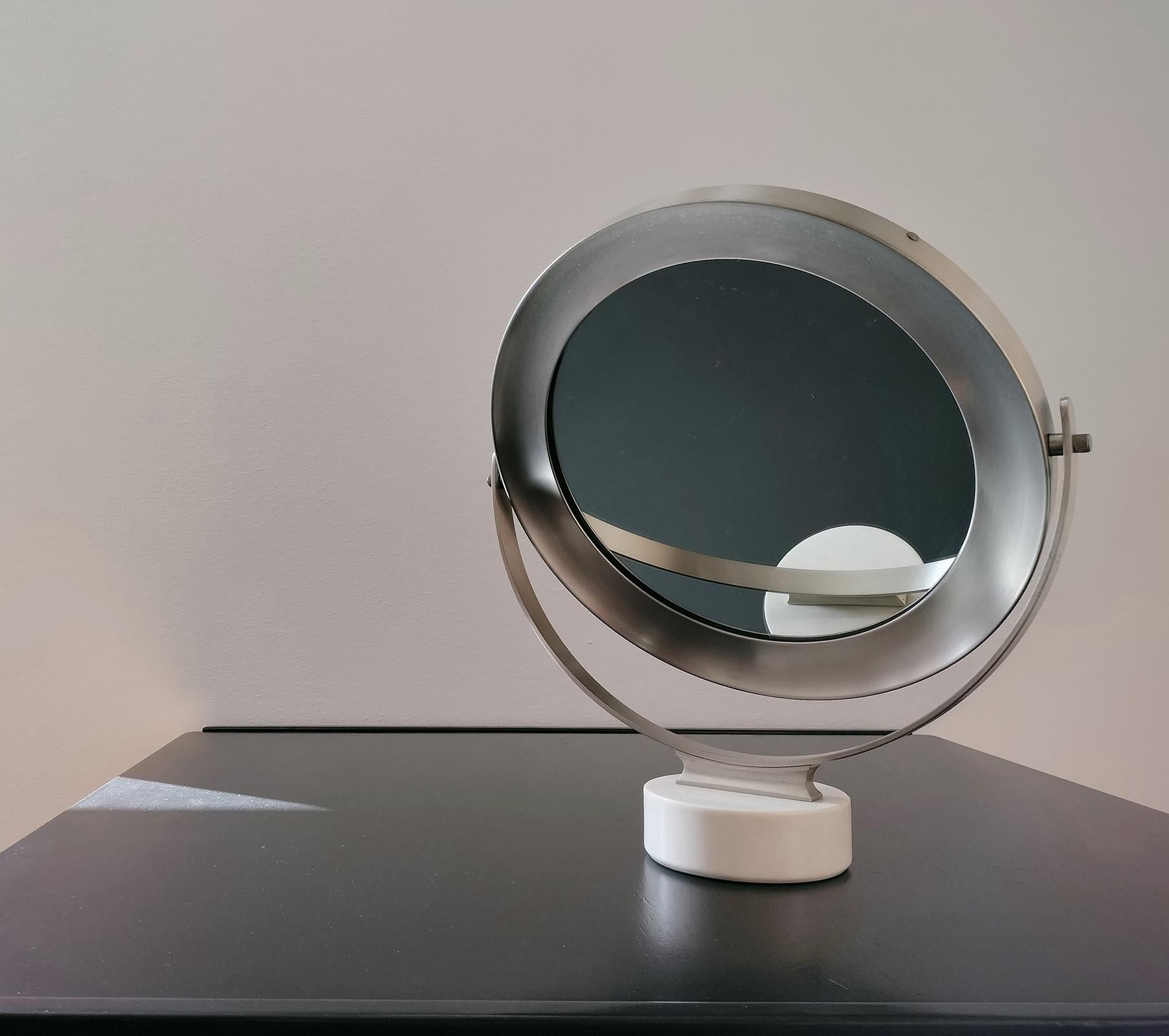 Sergio Mazza Narciso Table Mirror by Artemide 1970s For Sale 1