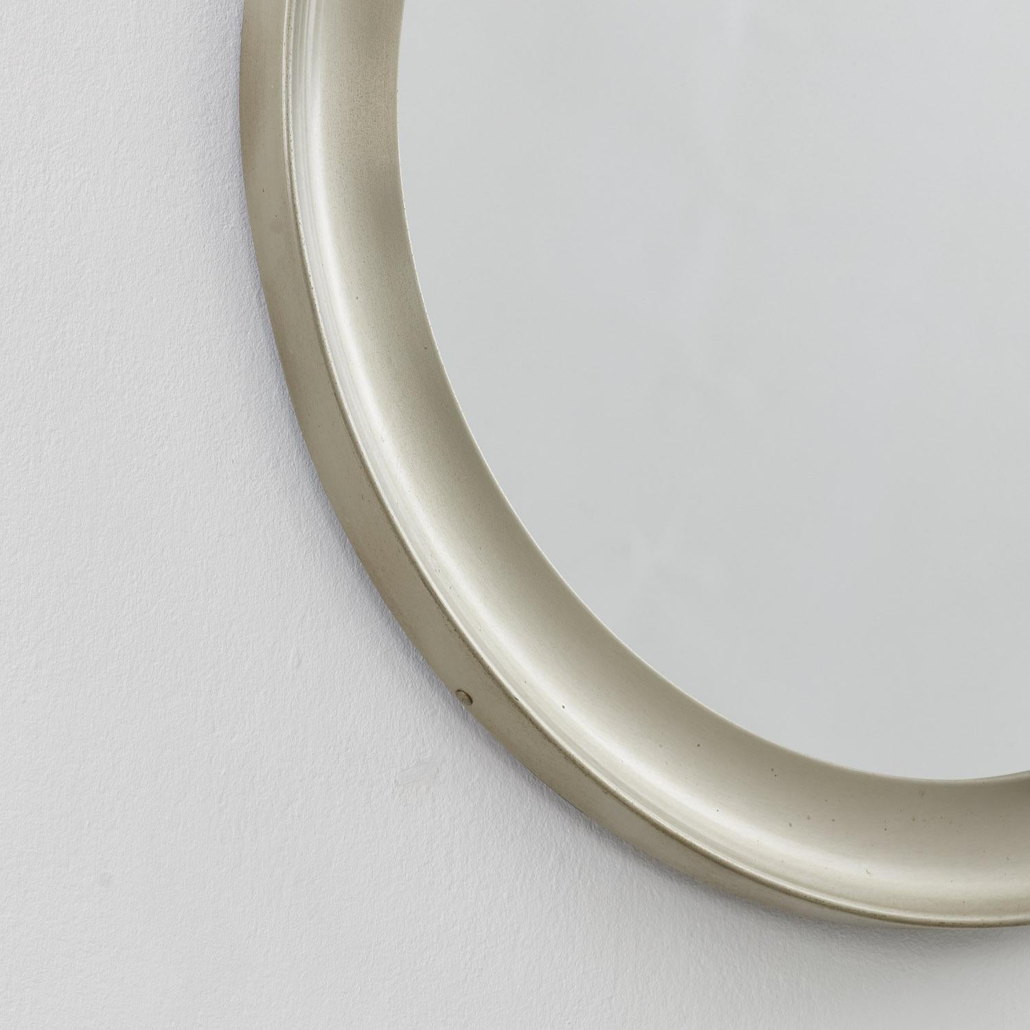 Italiano Sergio Mazza Specchio rotondo in nichel Artemide, Italia, 1960 - Due disponibili