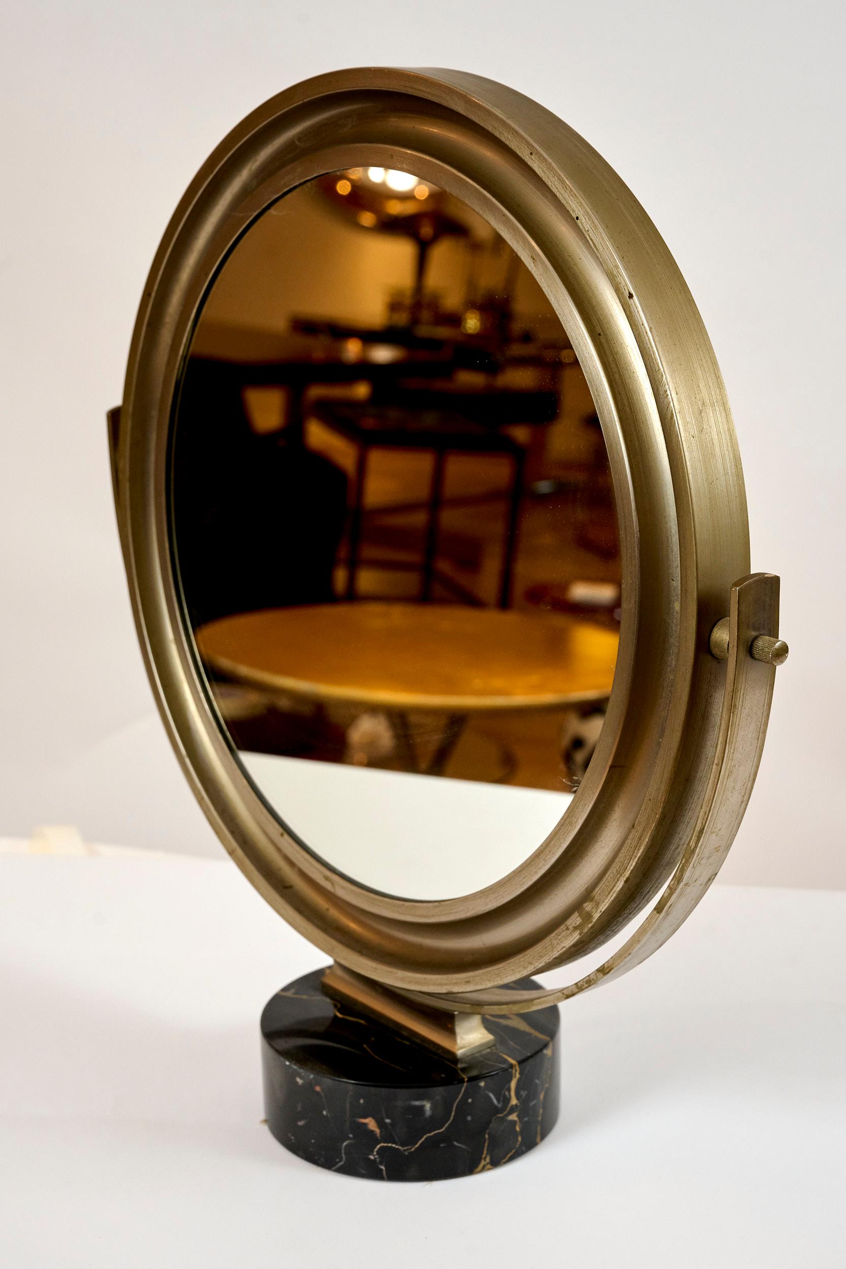 Italian Sergio Mazza 'Narcisso' Table Mirror for Artimide