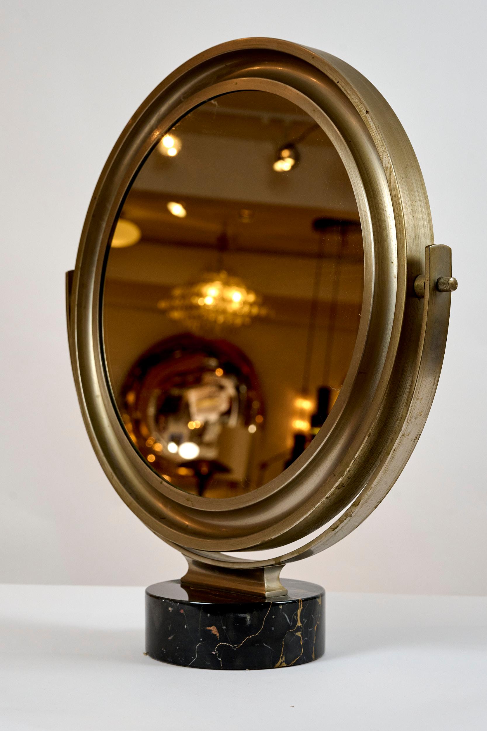 Mid-20th Century Sergio Mazza 'Narcisso' Table Mirror for Artimide
