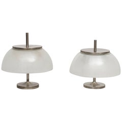 Sergio Mazza Pair of "Alfetta" Table Lamps for Artemide, 1960s