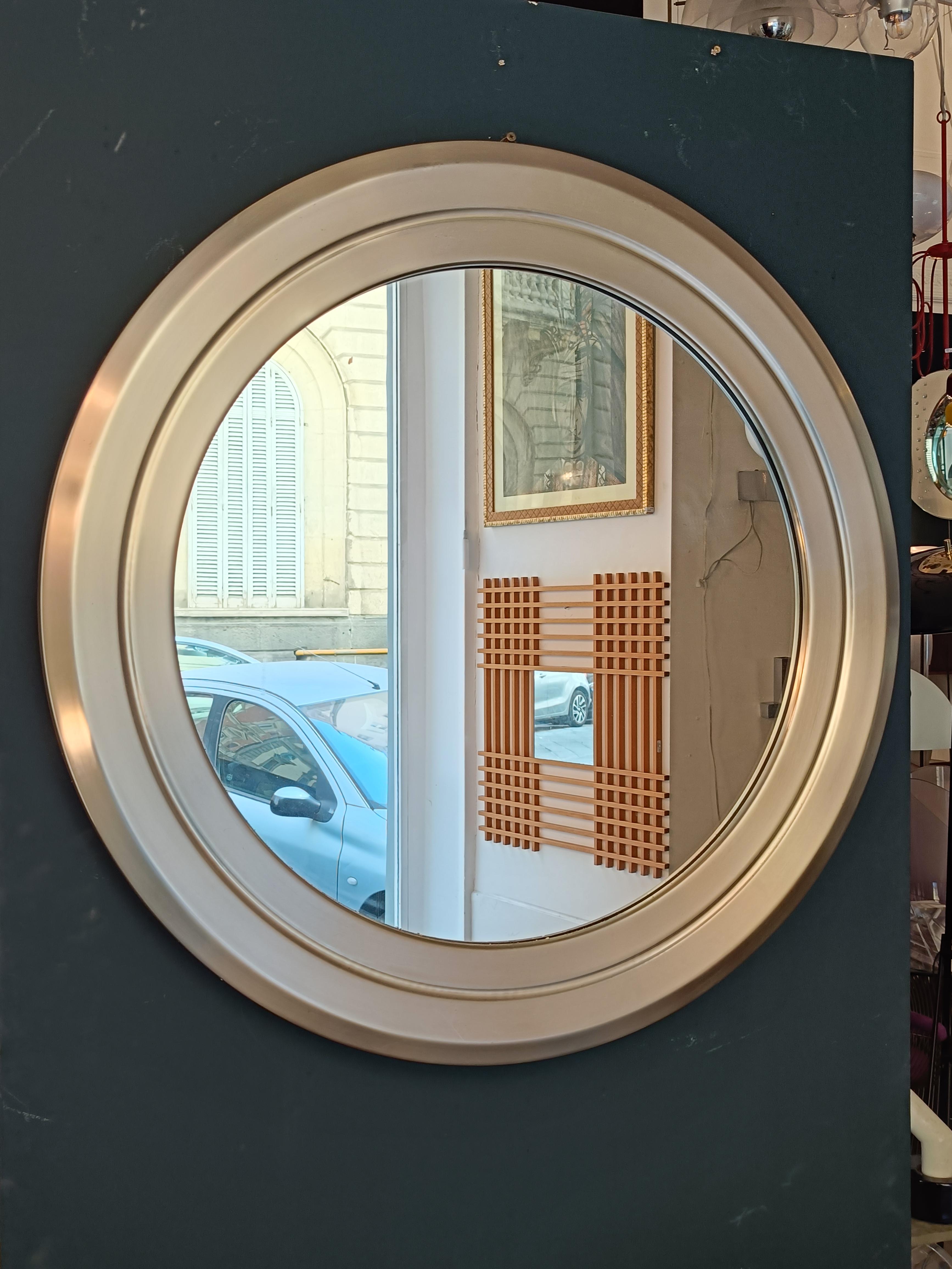Italian Sergio Mazza pour Artemide Miroir mural rond 