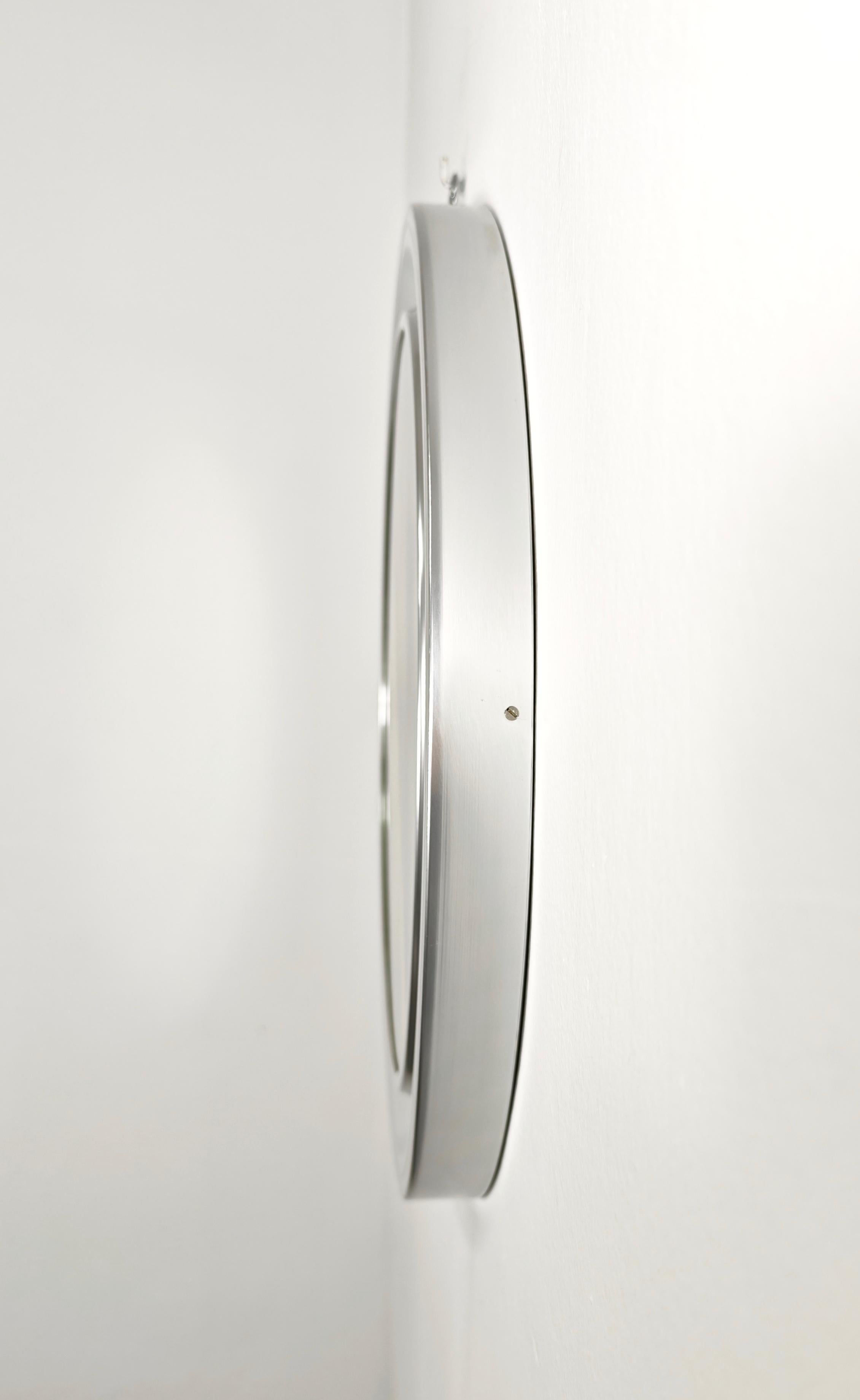 italien Sergio Mazza, miroir mural rond en aluminium du milieu du siècle pour Artemide, Italie, années 1960/70 en vente