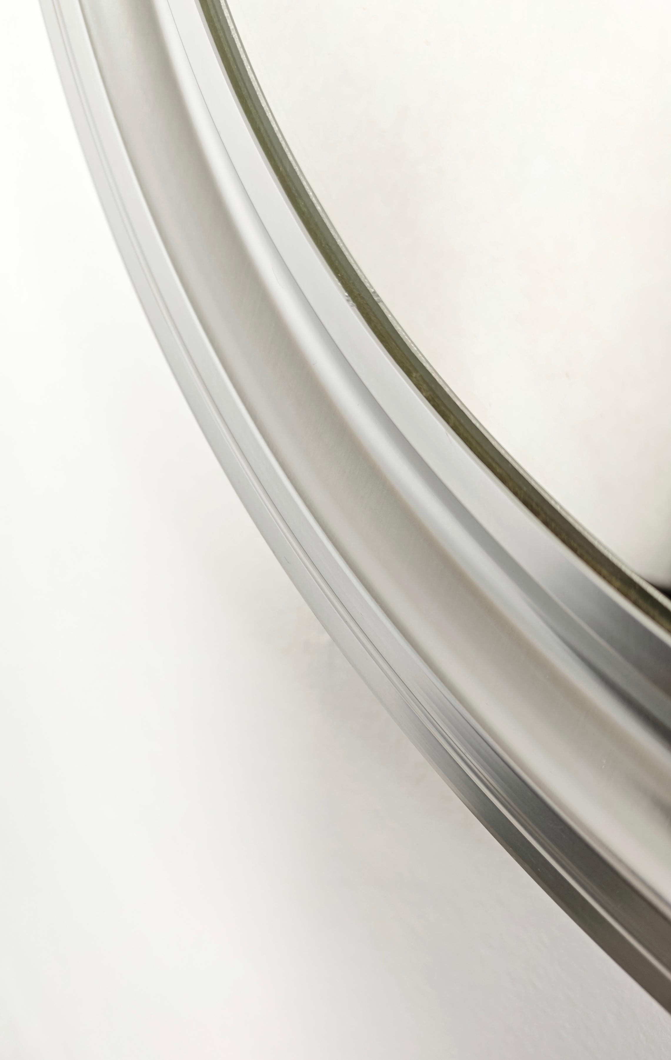 Sergio Mazza, miroir mural rond en aluminium du milieu du siècle pour Artemide, Italie, années 1960/70 Bon état - En vente à Palermo, IT