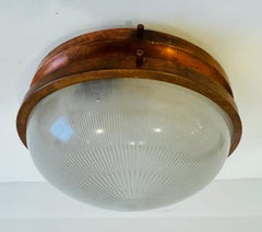 Sergio Mazza Sigma 196o Italian Mid Century Flush Ceiling Lamp