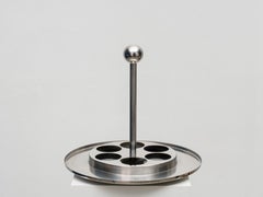 Sergio Mazza Space Age Stainless Steel “Palmiro” Bottle Carrier for Krupp, 1970