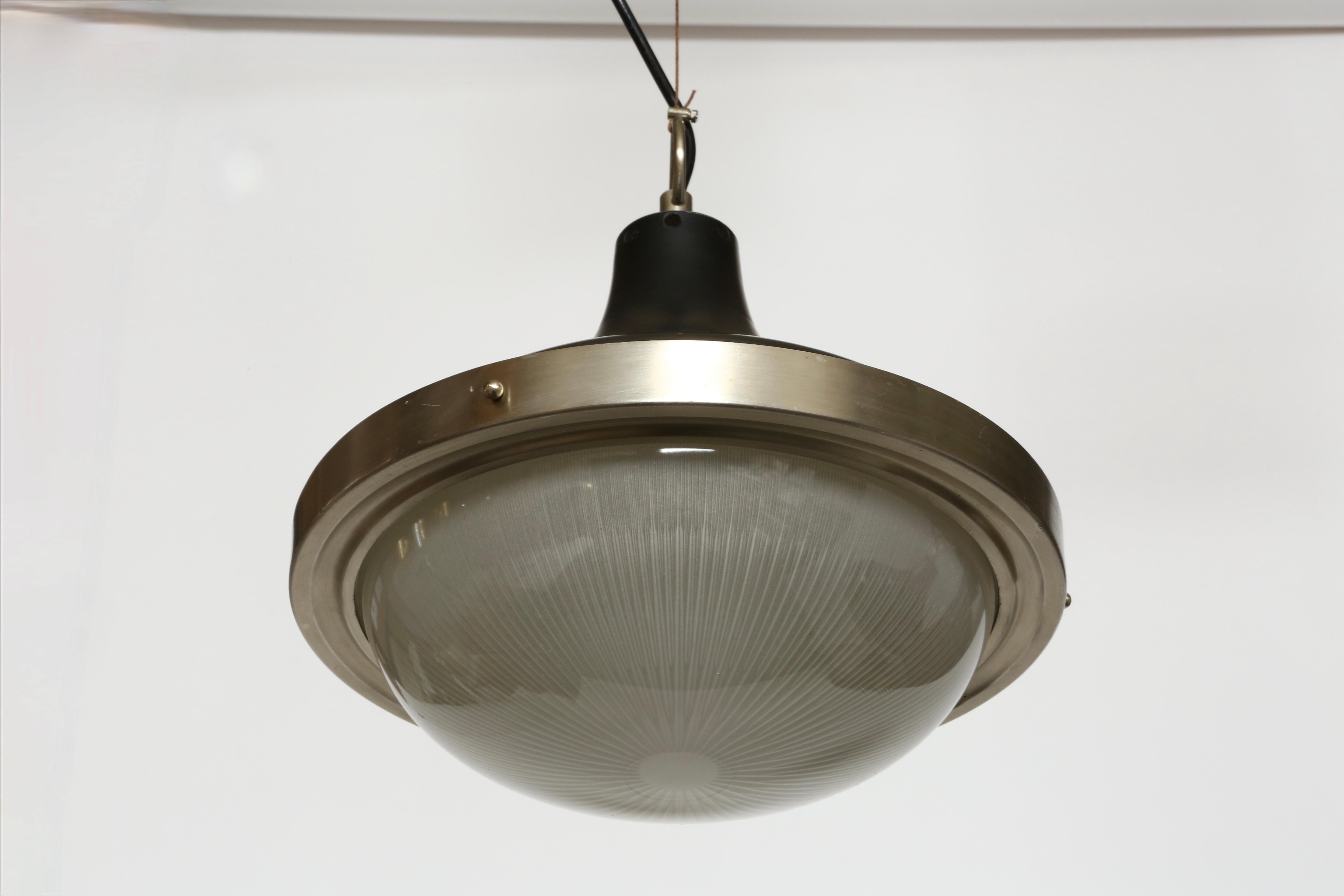 Mid-20th Century Sergio Mazza Style Ceiling Pendants, a Pair For Sale
