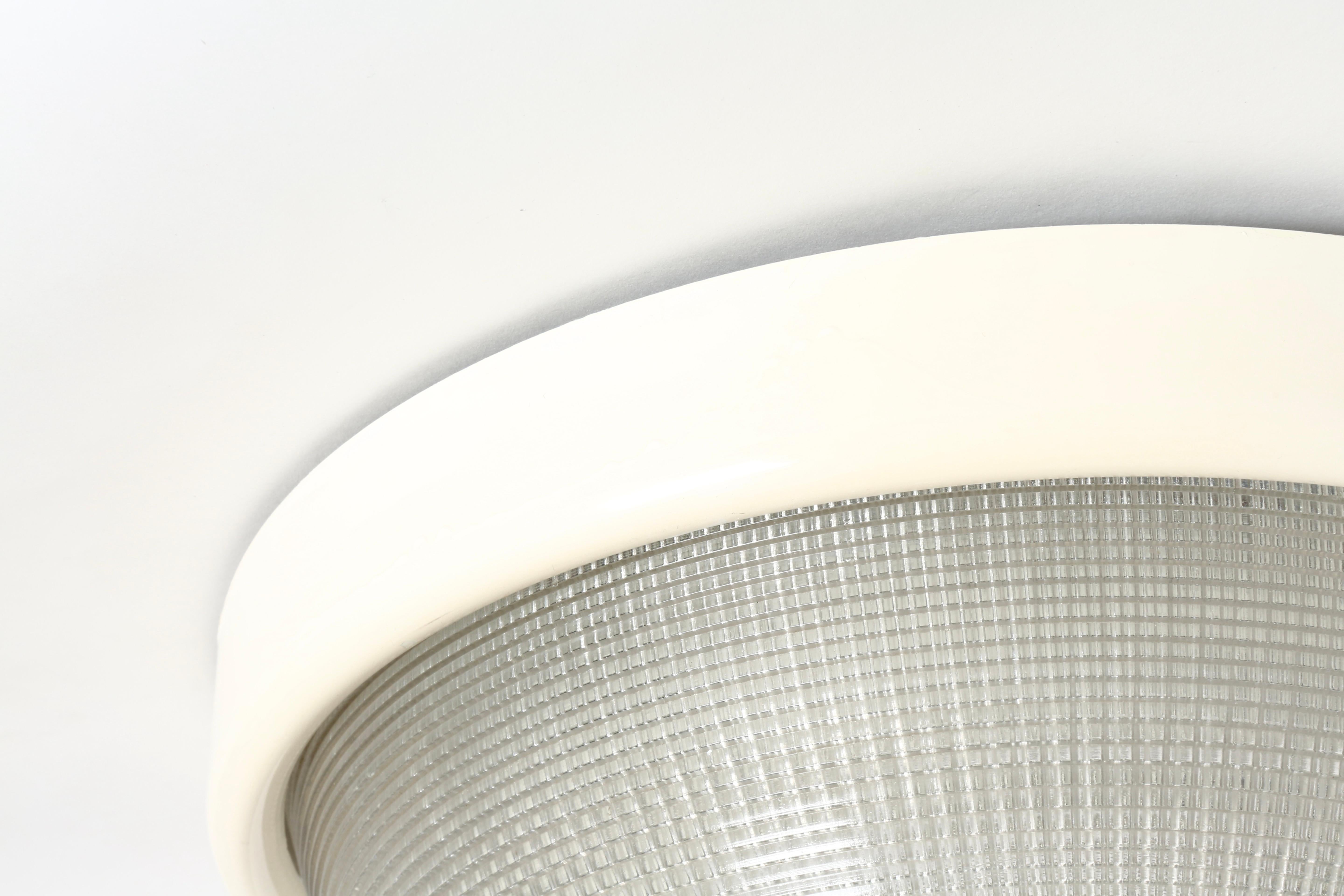 Sergio Mazza Style Flush Mount ceiling light, Italy circa 1960s Esmaltado en venta