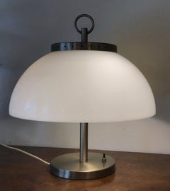 Sergio Mazza Table Lamp Metal Crome Plexiglass, 1968, Italy
